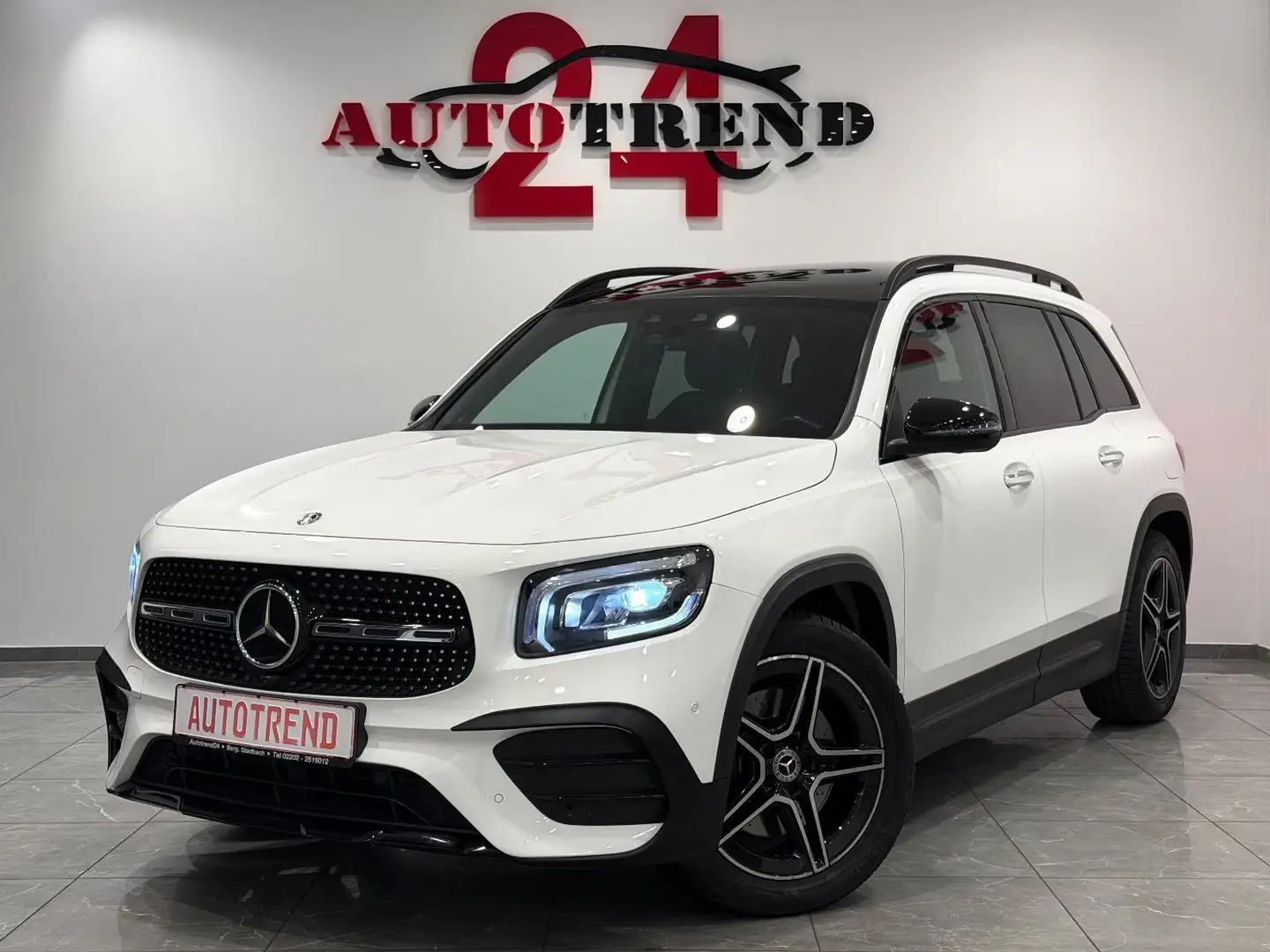 Mercedes-Benz GLB 250 4Matic AMG-LINE 31TKM PANO+°360KAM+BURM Blanc - 1