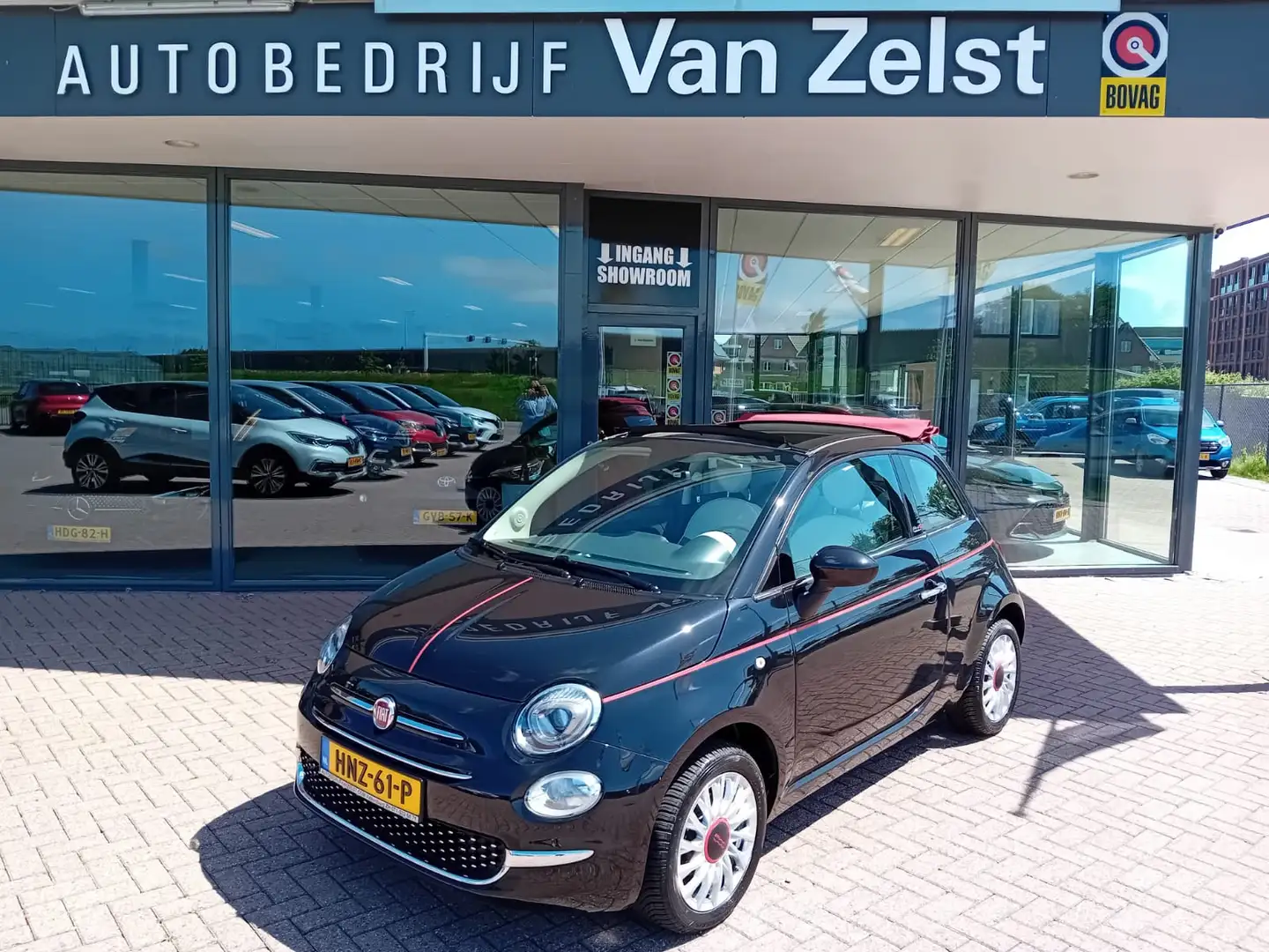 Fiat 500C 1.2 Cabriolet Automaat, Airco(automatisch), Multim Noir - 1