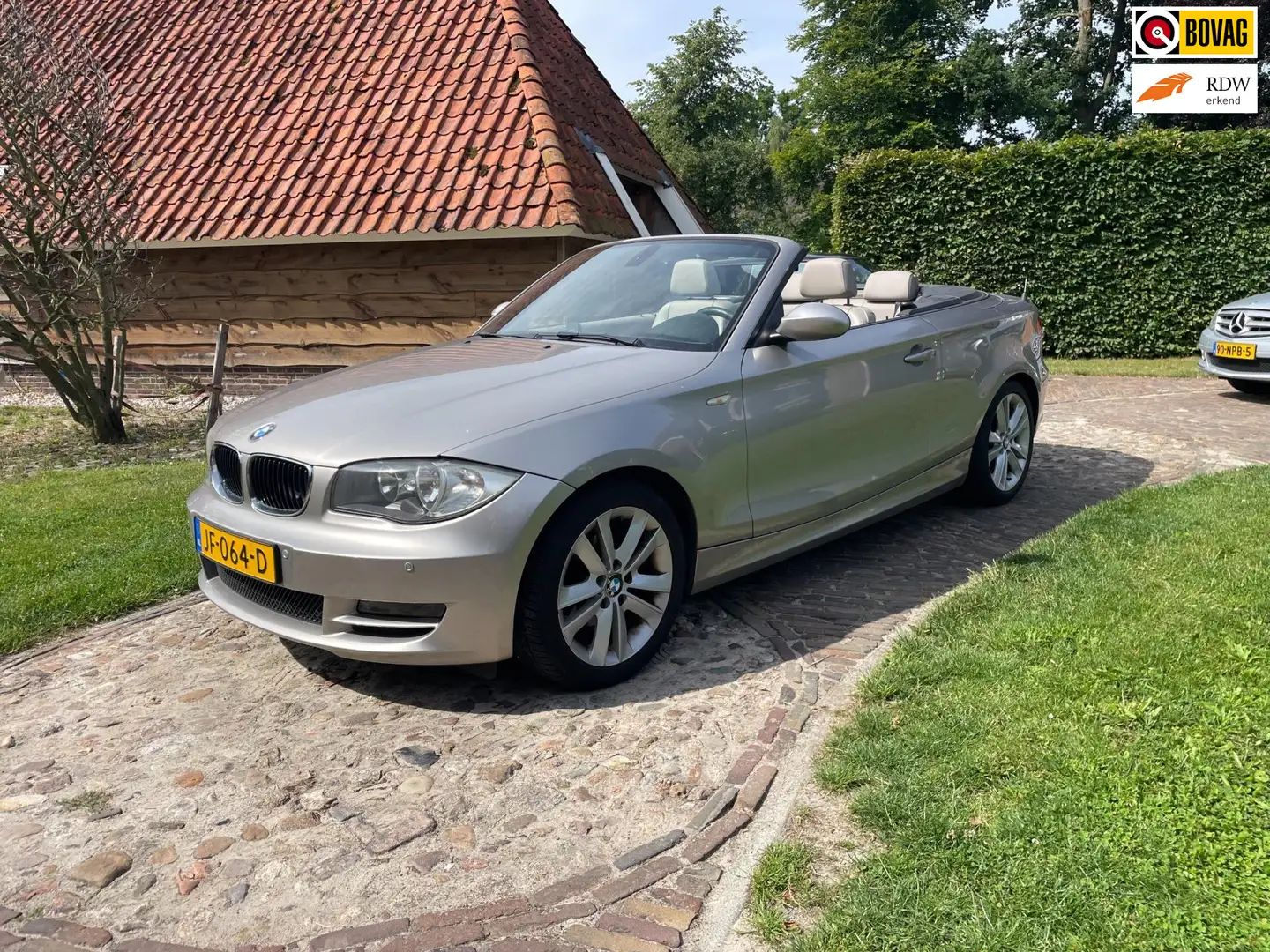 BMW 118 1-serie Cabrio 118i-Leer-Stoelverw-PDC-Clima- Grijs - 1