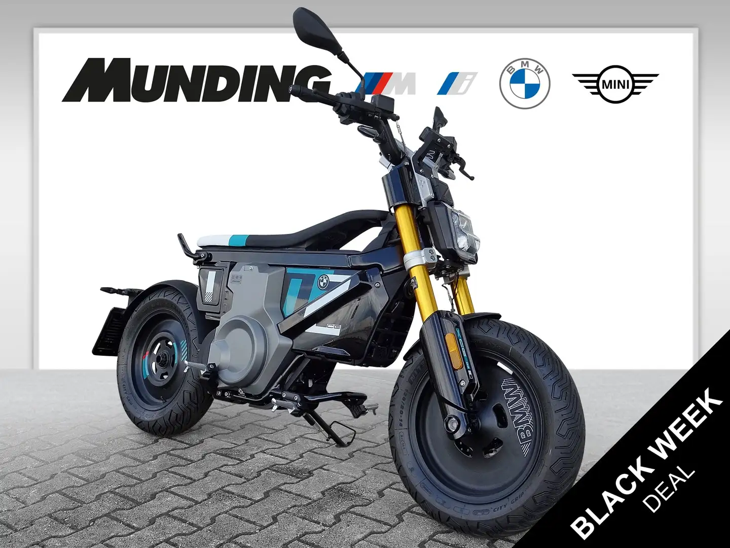 BMW CE 02 CE02 Highline-Paket|Handy-Halter|Schnellladegerät Noir - 1