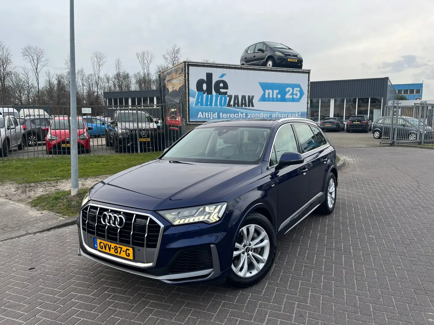 Audi Q7 55 TFSI e quattro Advanced |HUD|Soft close Blauw - 1