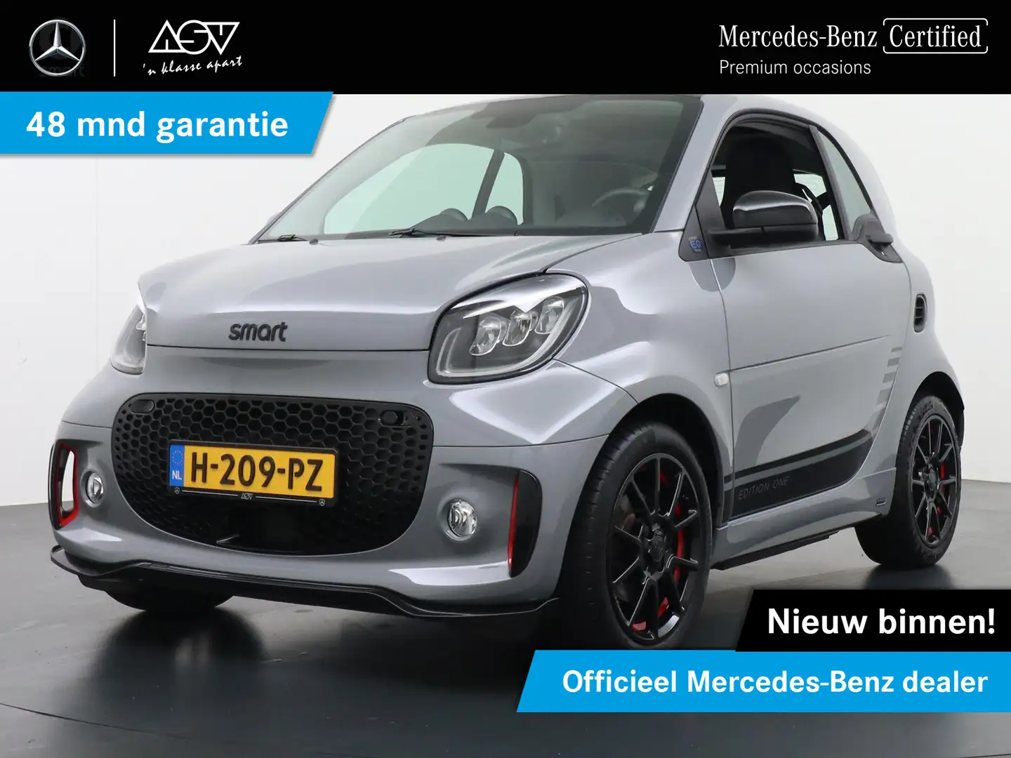smart forTwo EQ BRABUS Edition One 18 kWh | Panorama Dak | JBL Grijs - 1