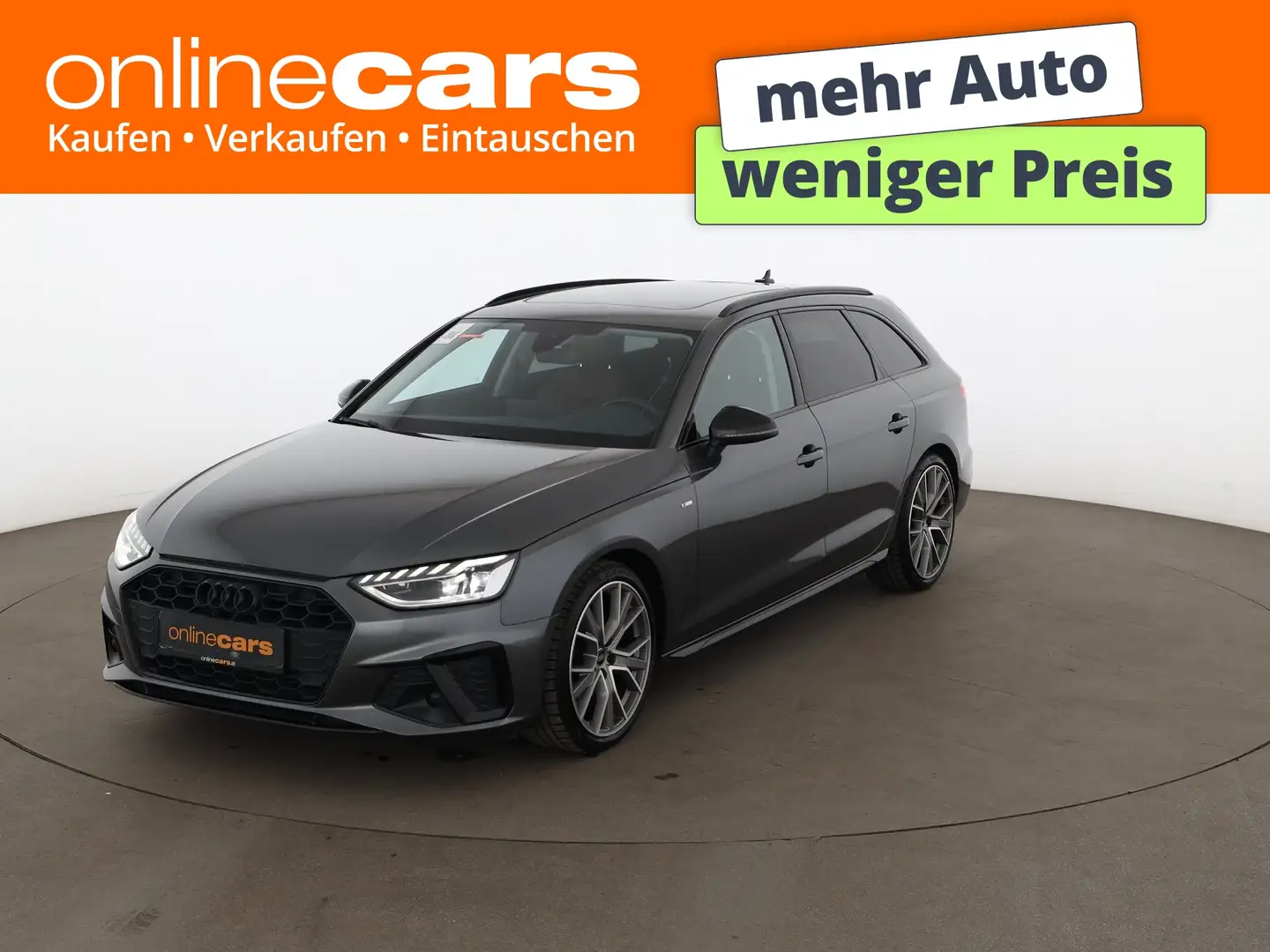 Audi A4 Avant 35 TFSI S-Line Aut LED SKY AHK LEDER NAV Grau - 1