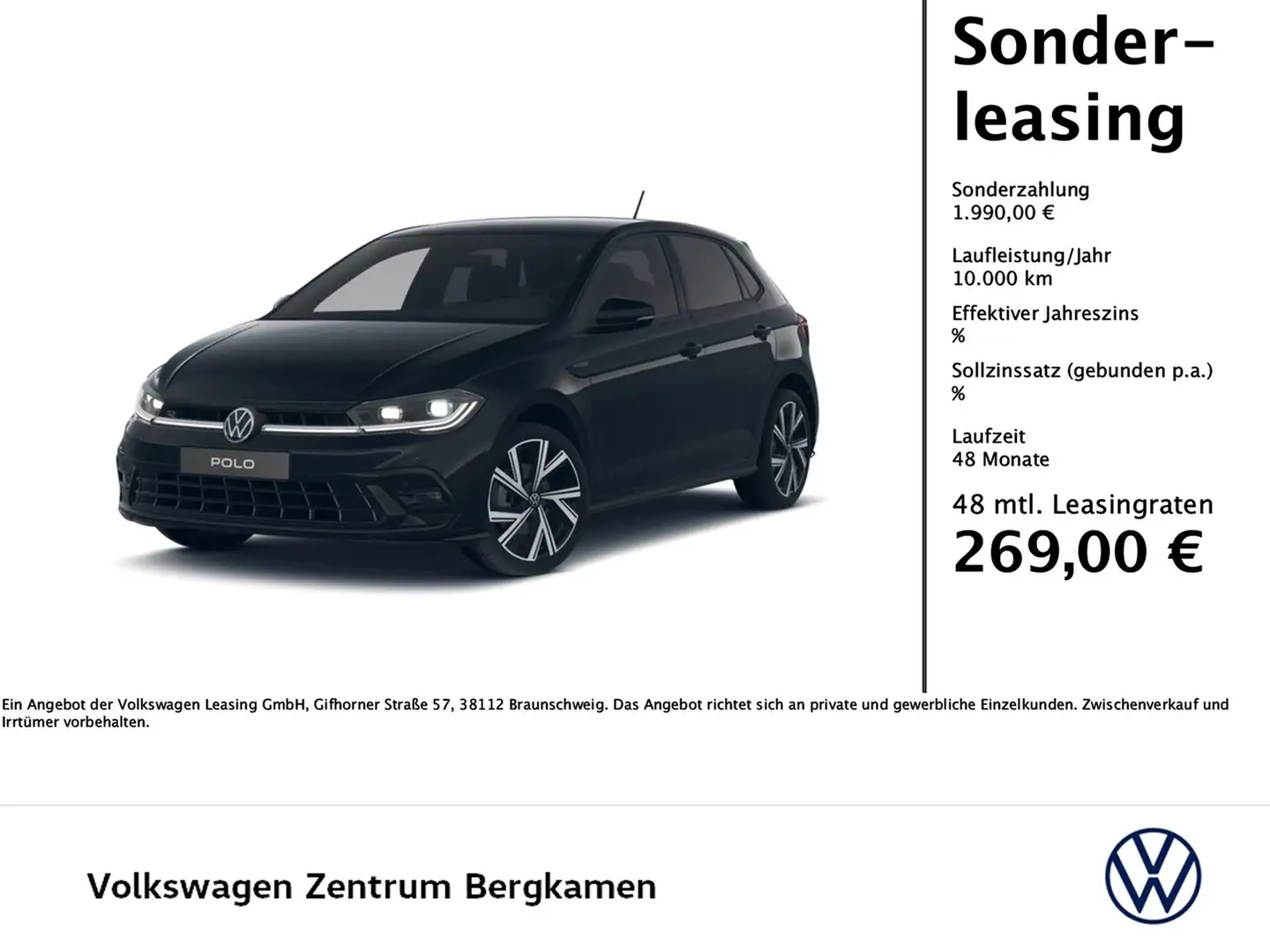 Volkswagen Polo 1.0 R-LINE DSG NAVI CAM MATRIXLED LM17 Noir - 1