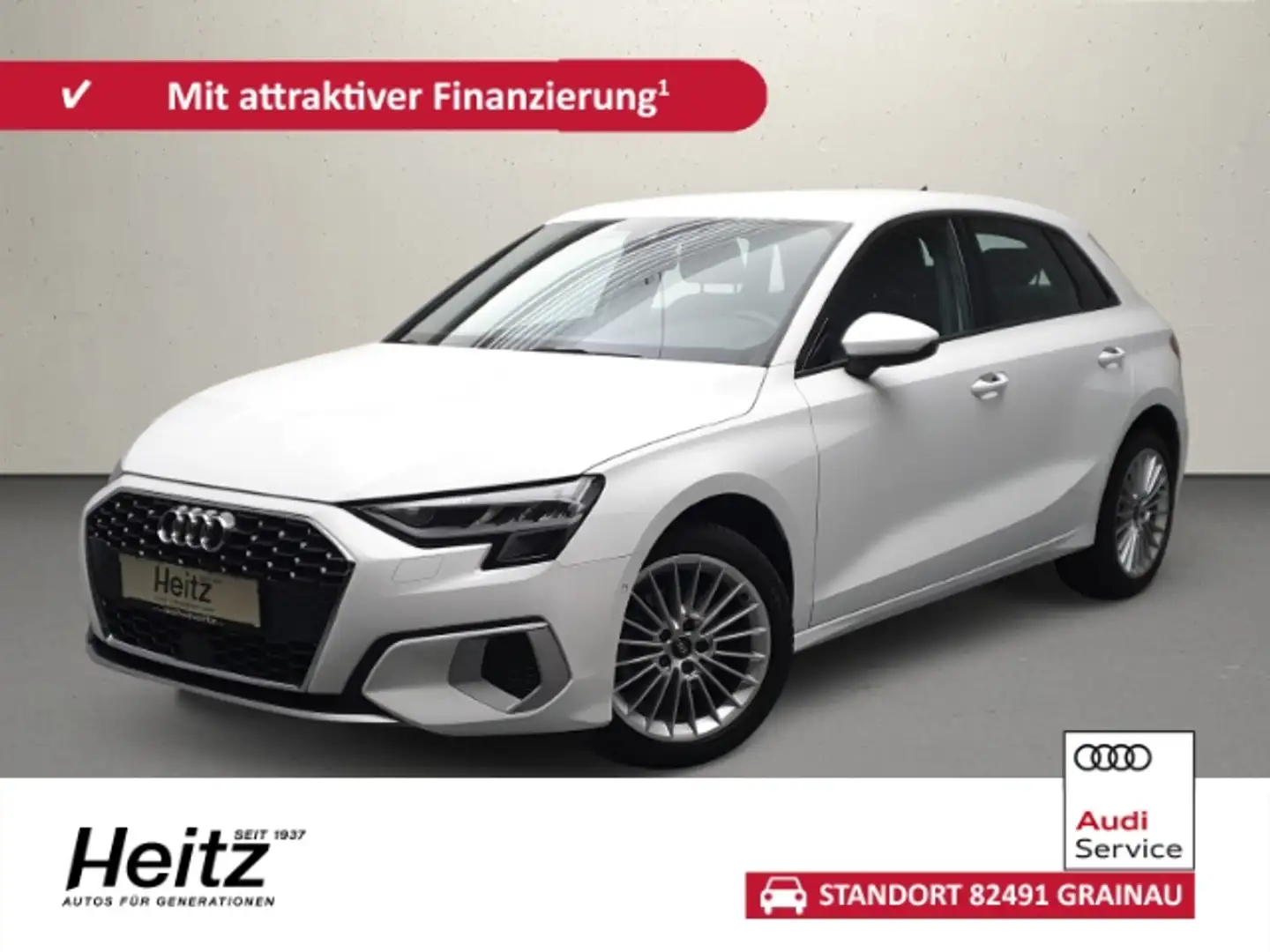 Audi A3 Sportback 30 TFSI S tronic advanced Navi SHZ Weiß - 1