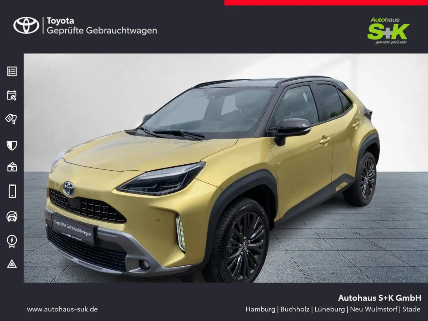 Toyota Yaris Cross 1.5 VVT-iE Hybrid Adventure*8-fach bereift* Or - 1