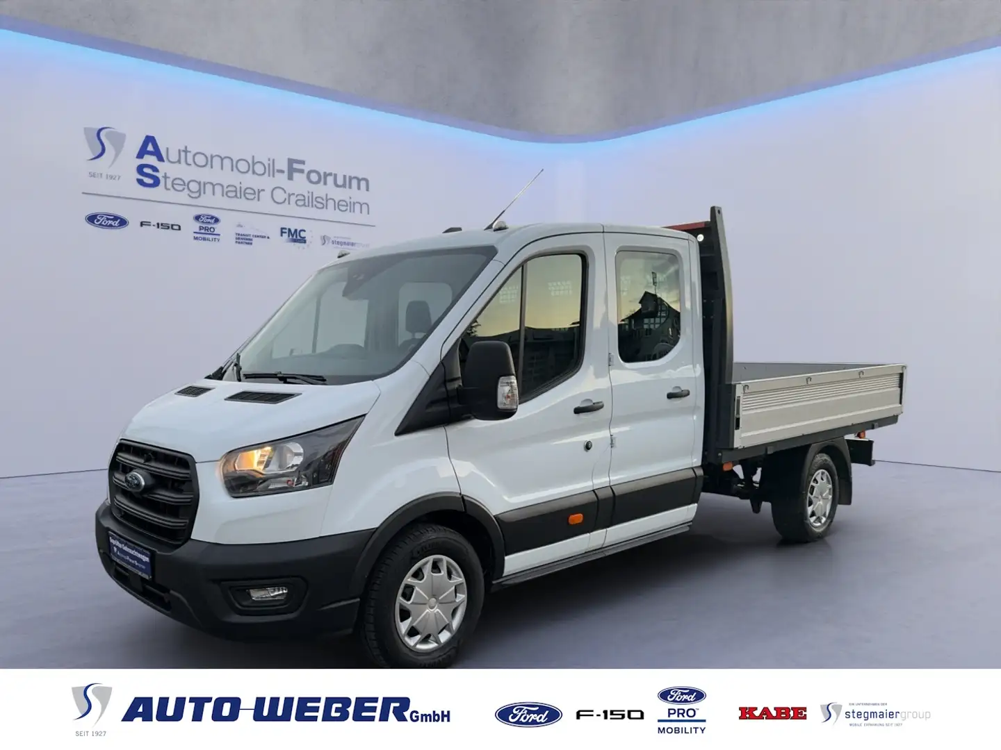 Ford Transit Pritsche DoKa 350 L3 *AHK*TEMPO*BEIFAHRER- Weiß - 1