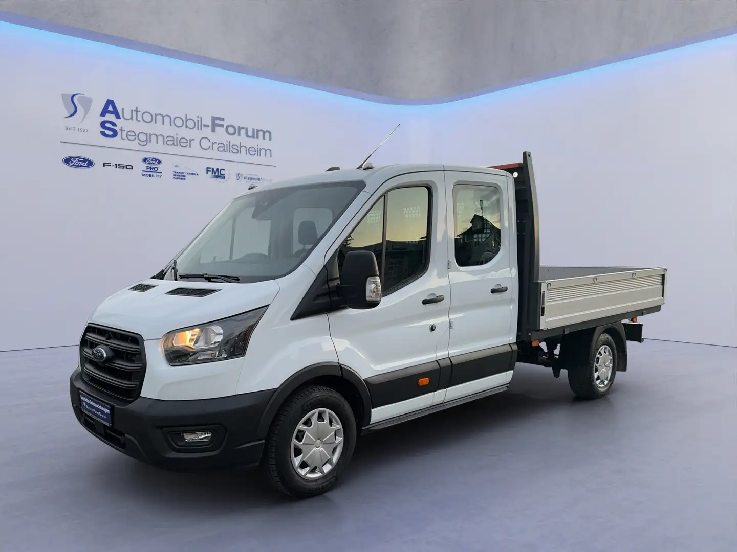 Ford Transit Pritsche DoKa 350 L3 *AHK*TEMPO*BEIFAHRER- Weiß - 2