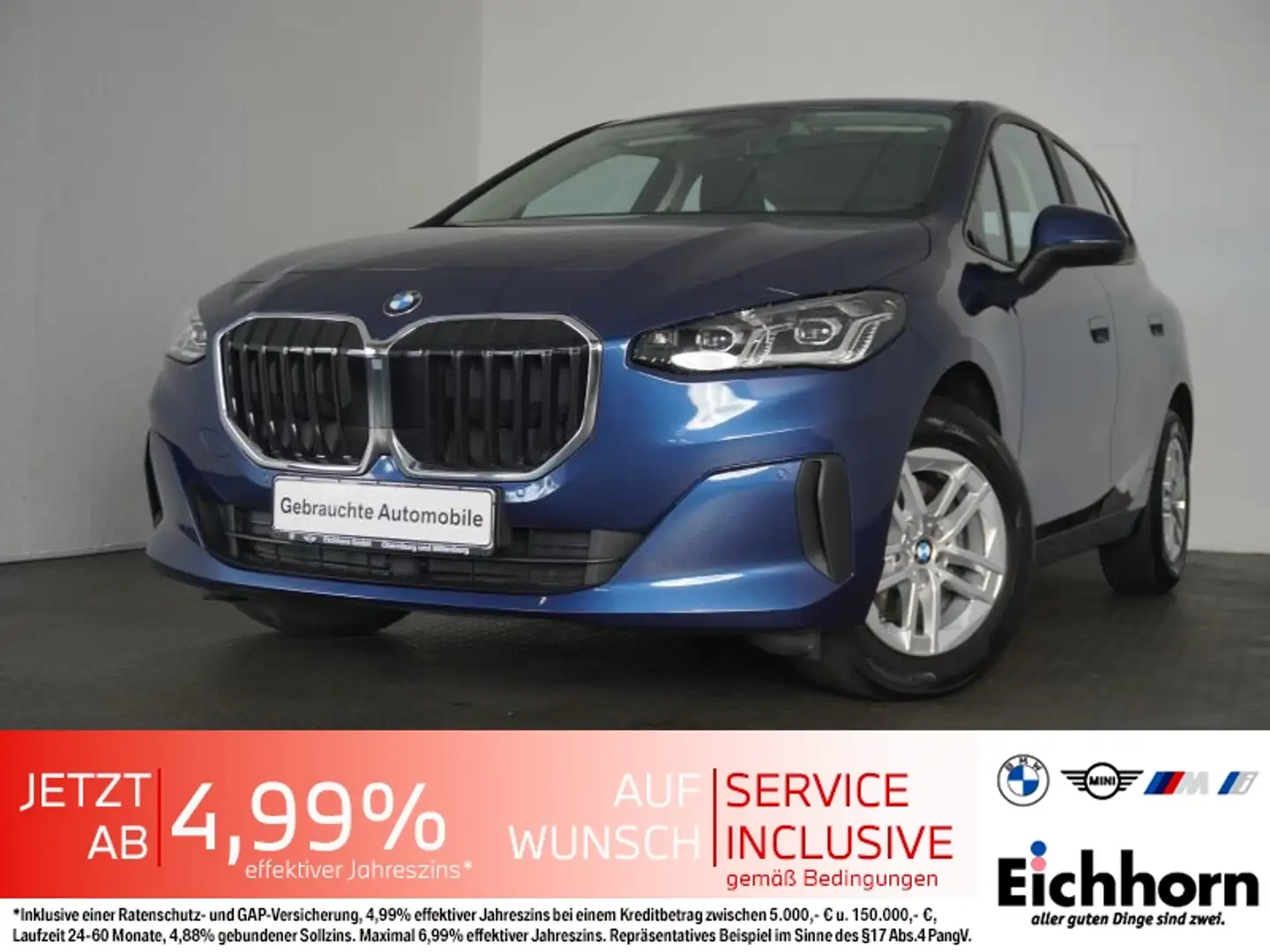 BMW 218 i Active Tourer *AHK.NAVI.ACC.LED-SW* Blau - 1