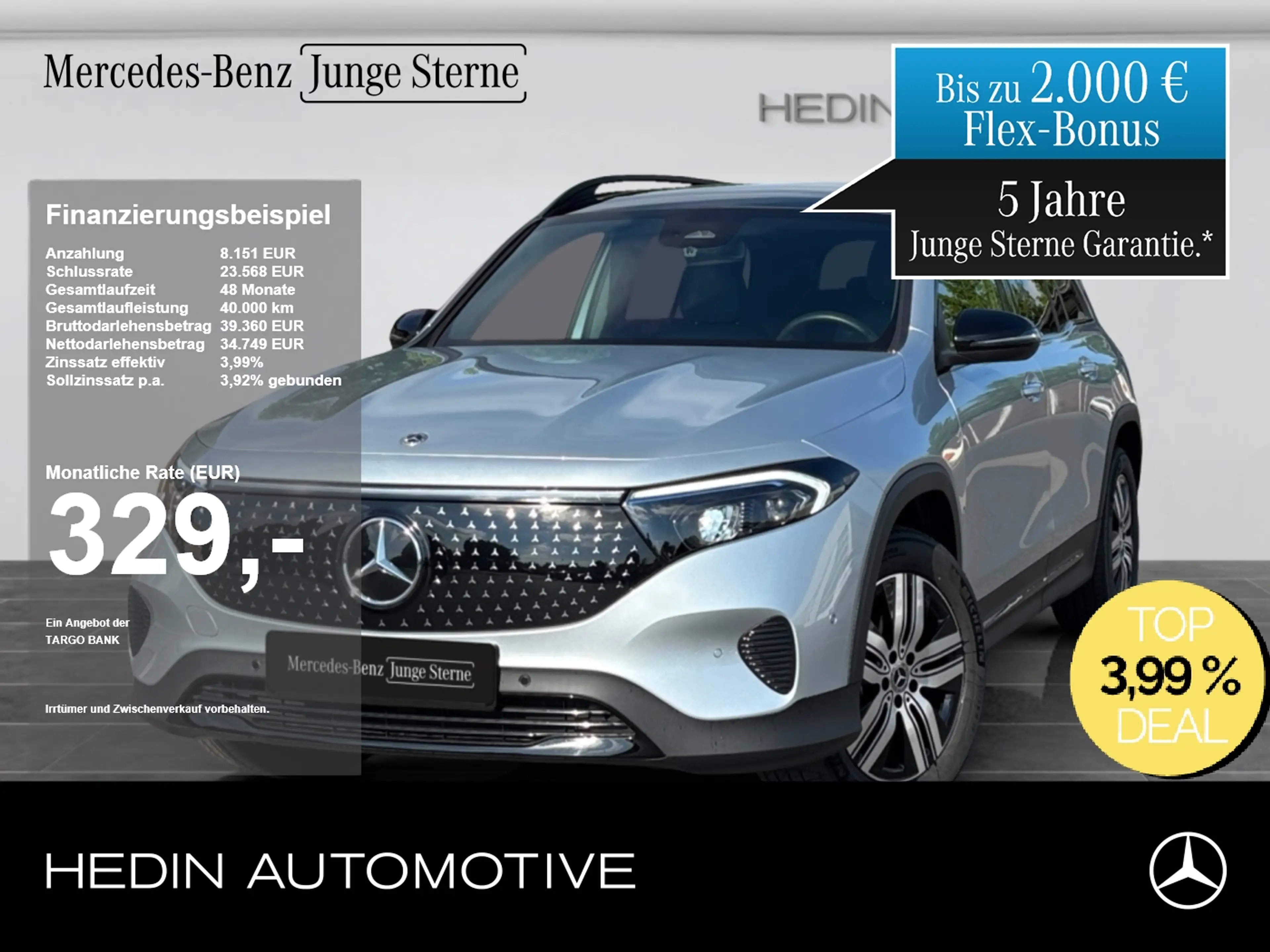 Mercedes-Benz EQB 300 4M NIGHT|7-SITZE|PANO|SHZ|DISTR|KAM