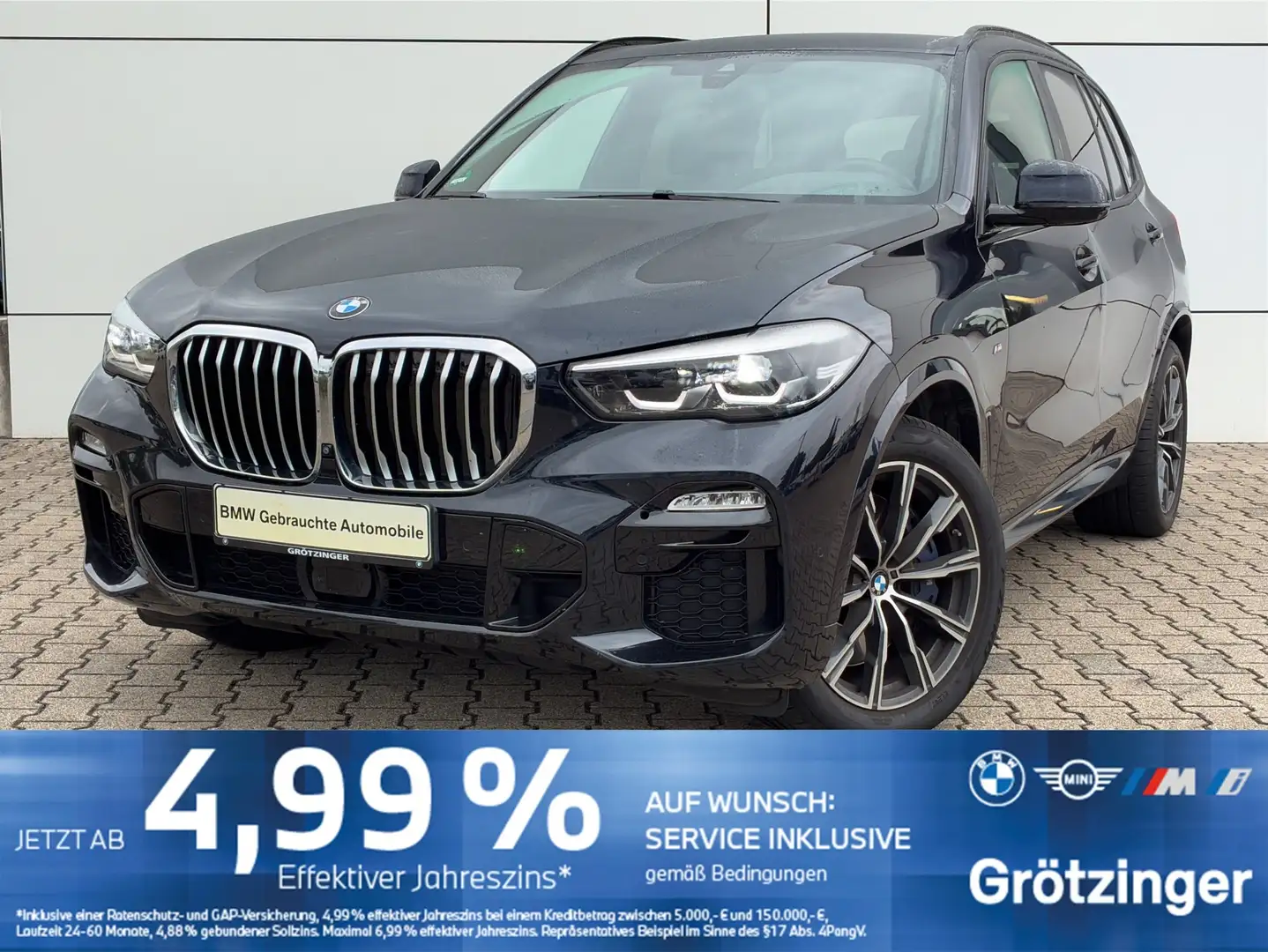 BMW X5 xDrive30d M Sportpaket AHK+StandHZ+HUD+H& Schwarz - 1