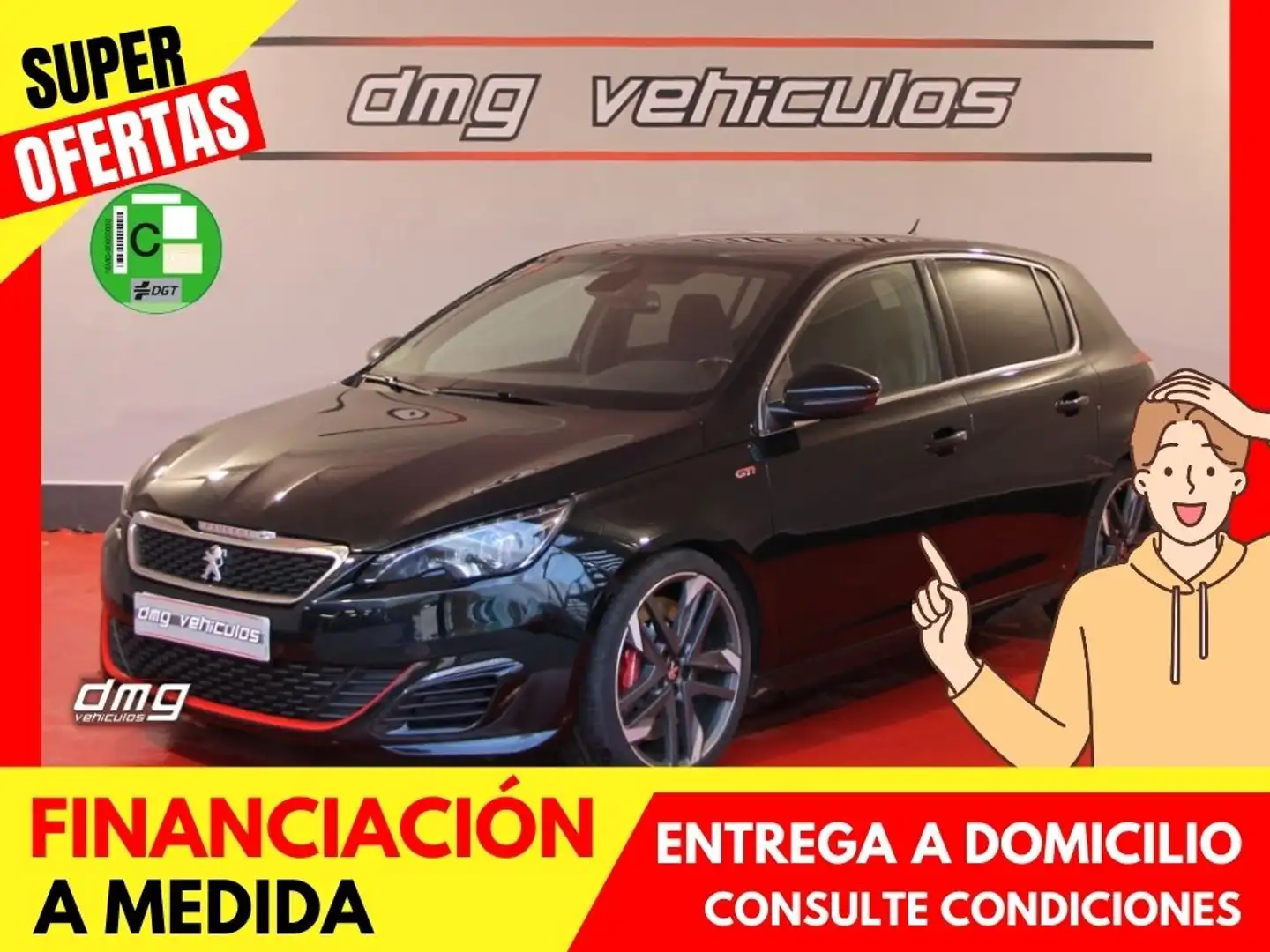 Peugeot 308 1.6 GTi 270 Negro - 1