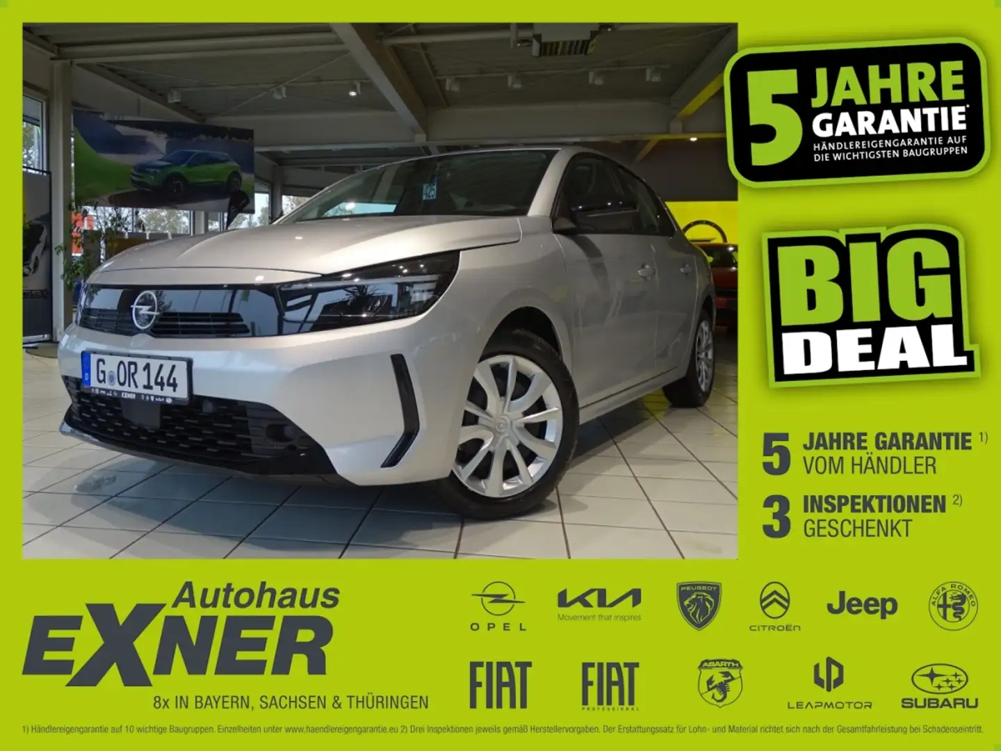 Opel Corsa F 1.2 Klimaanlage, LED, Sitzheizung Silber - 1
