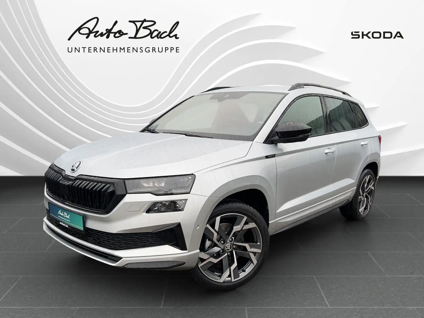 Skoda Karoq 2.0 TDI Sportline DSG 4x4 Navi LED ACC AHK Silver - 1