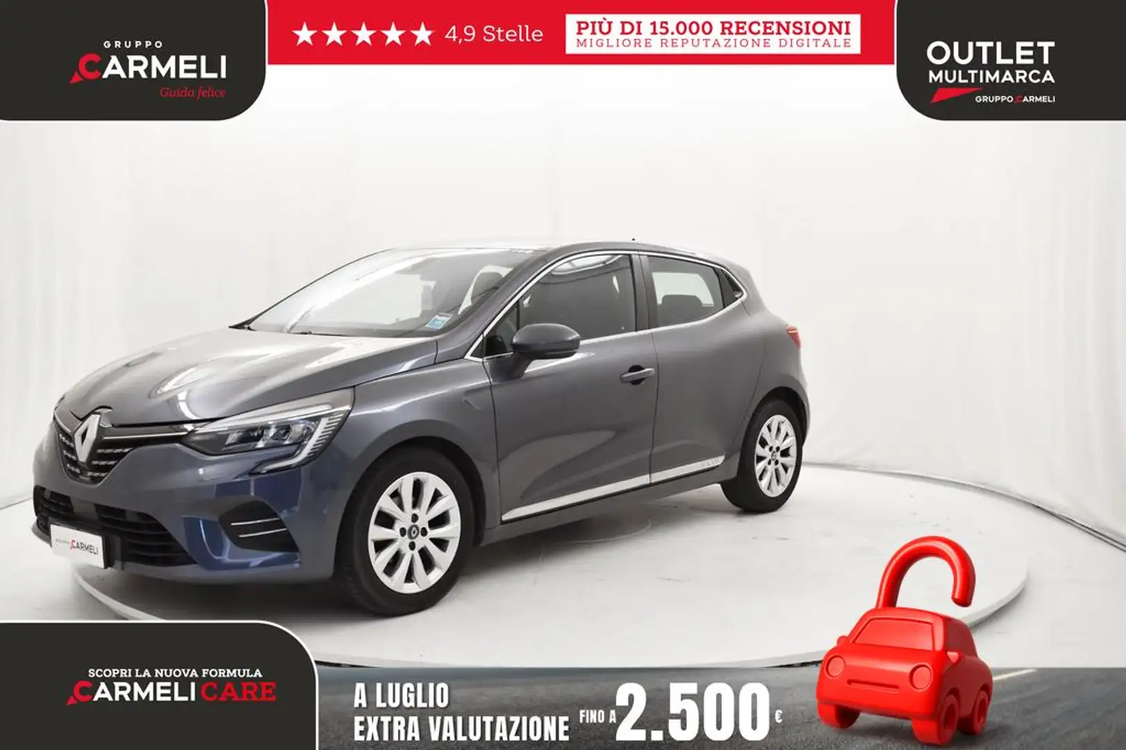 Renault Clio 1.0 tce Intens 90cv my21 Gris - 1