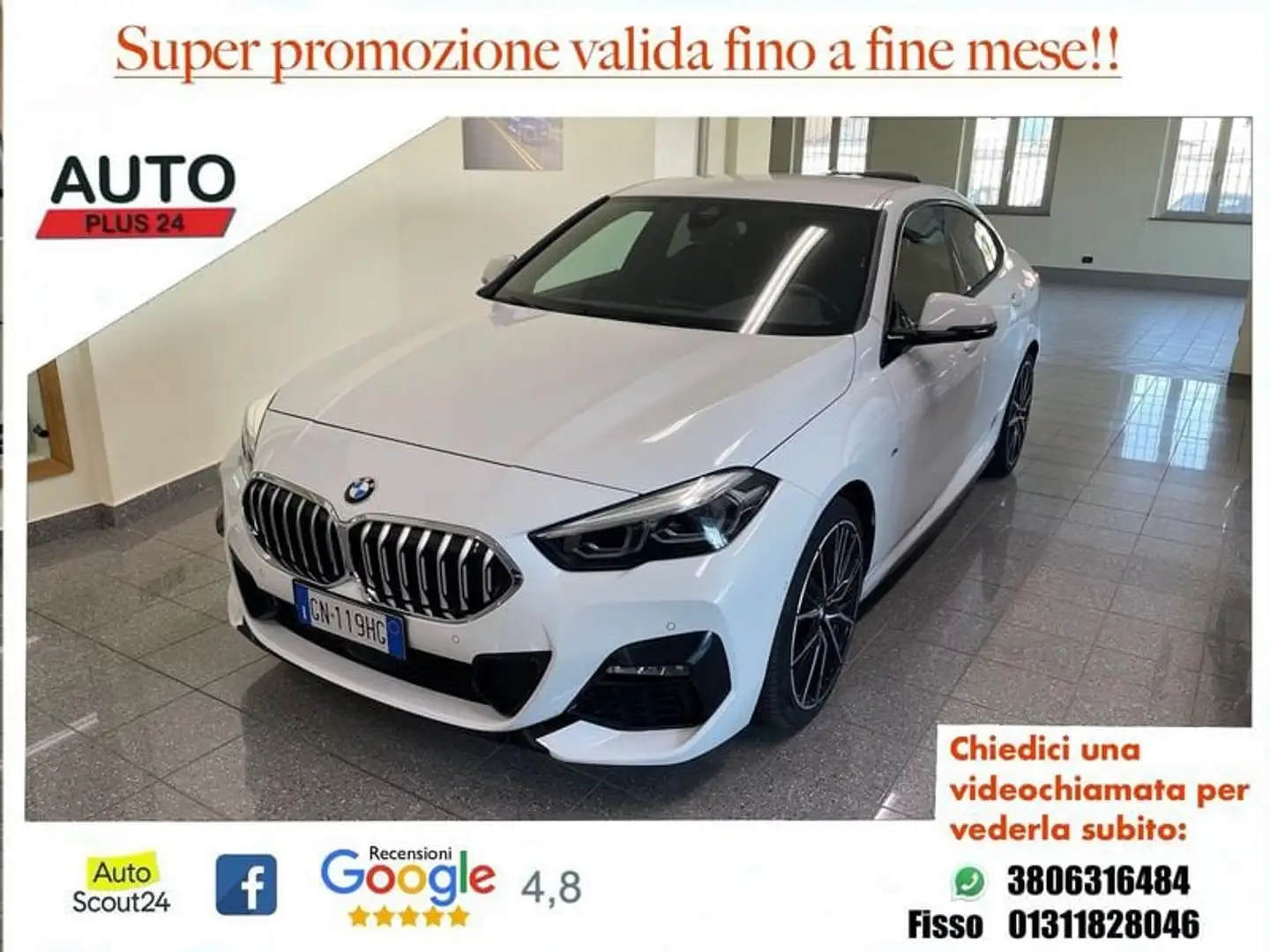 BMW 220 d Gran Coupé Msport autom. CON PROMO PLUS Bianco - 1