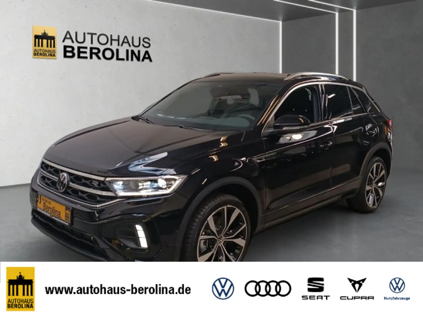 Volkswagen T-Roc 2.0 TSI 4M R-Line DSG *IQ.DRIVE*LED+*AHK* Schwarz - 1