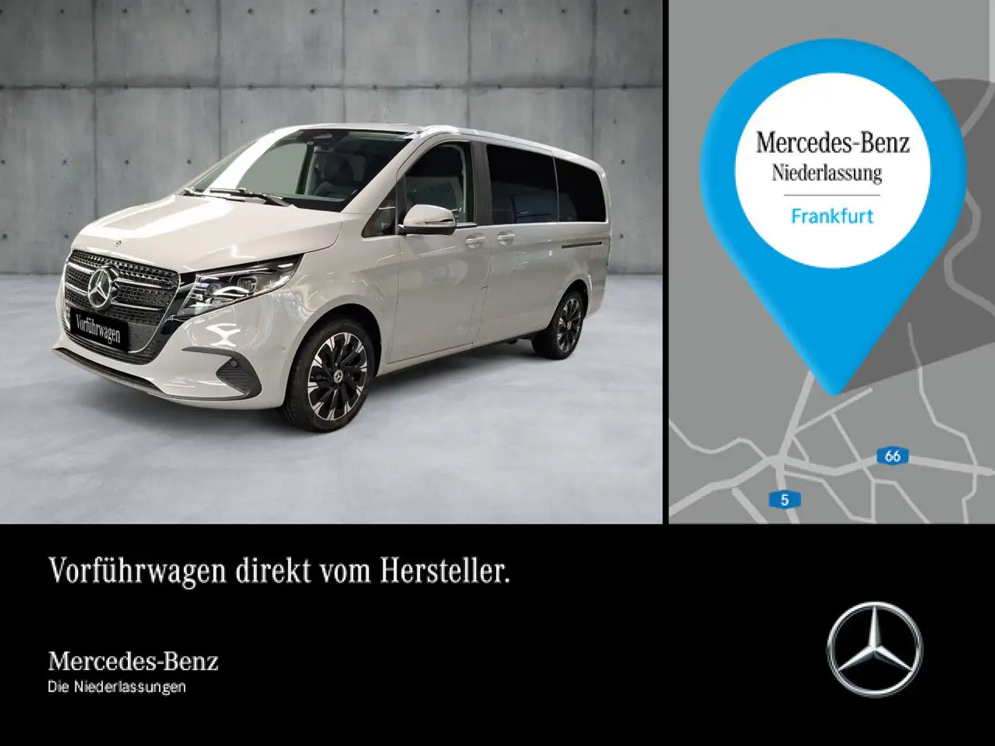 Mercedes-Benz V 250 d STYLE+9G+AHK+Navi+DIS+Klima+SitzHZ Grau - 1