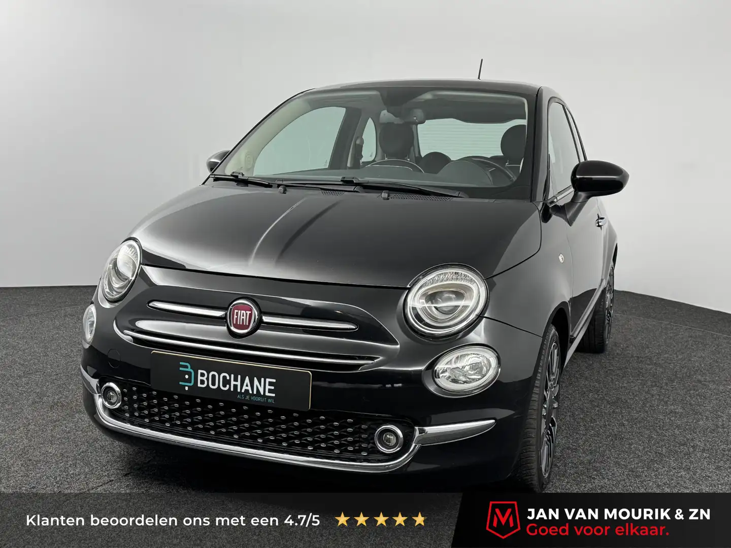 Fiat 500 0.9 TwinAir 80 Turbo Lounge | Navigatie | Parkeers Noir - 1