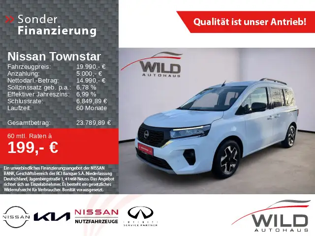 Nissan Townstar DIG-T 130 L1 Tekna LED SHZ Navi Klima