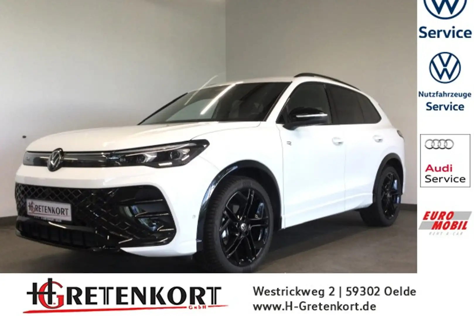 Volkswagen Tiguan R-Line 1.5 eTSI DSG AHK Black Paket IQ Light Blanc - 1