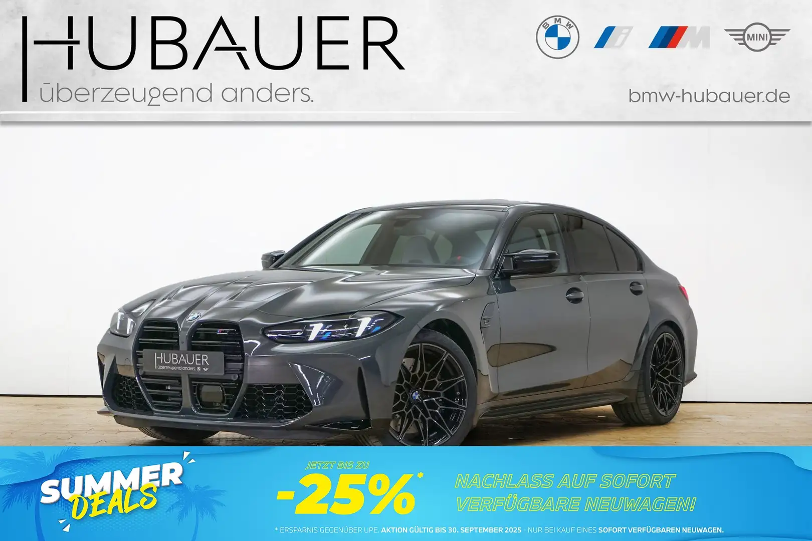 BMW M3 Competition xDrive Limousine [ACC, HUD, RFK] Gris - 1