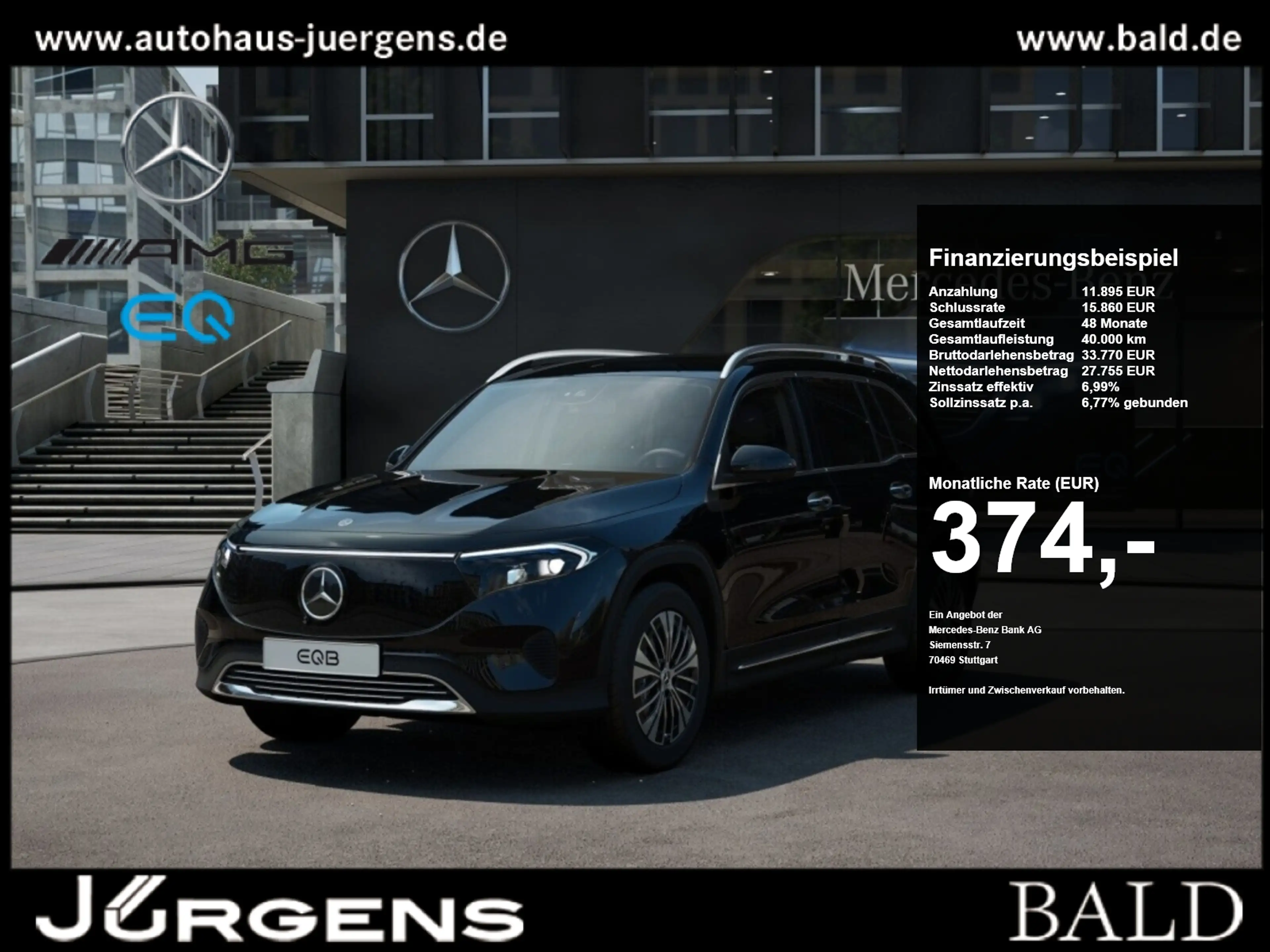 Mercedes-Benz EQB 250 + Progressive/Distr/7.Sitzer/360/Keyl/18"