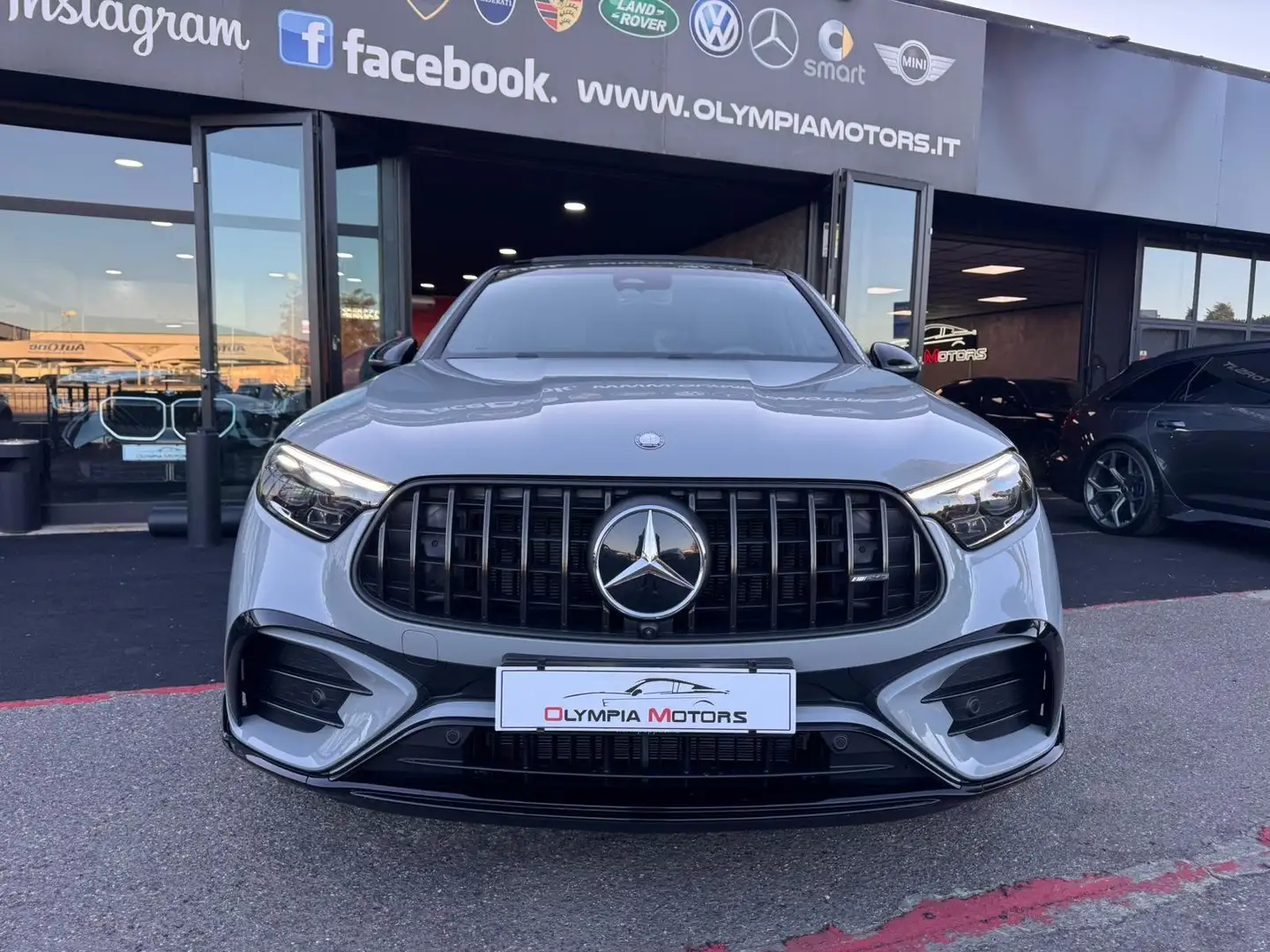 Mercedes-Benz GLC 43 AMG 4M COUPE TETTO BURMASTER LED CARBON KAMERA 360 Grijs - 2