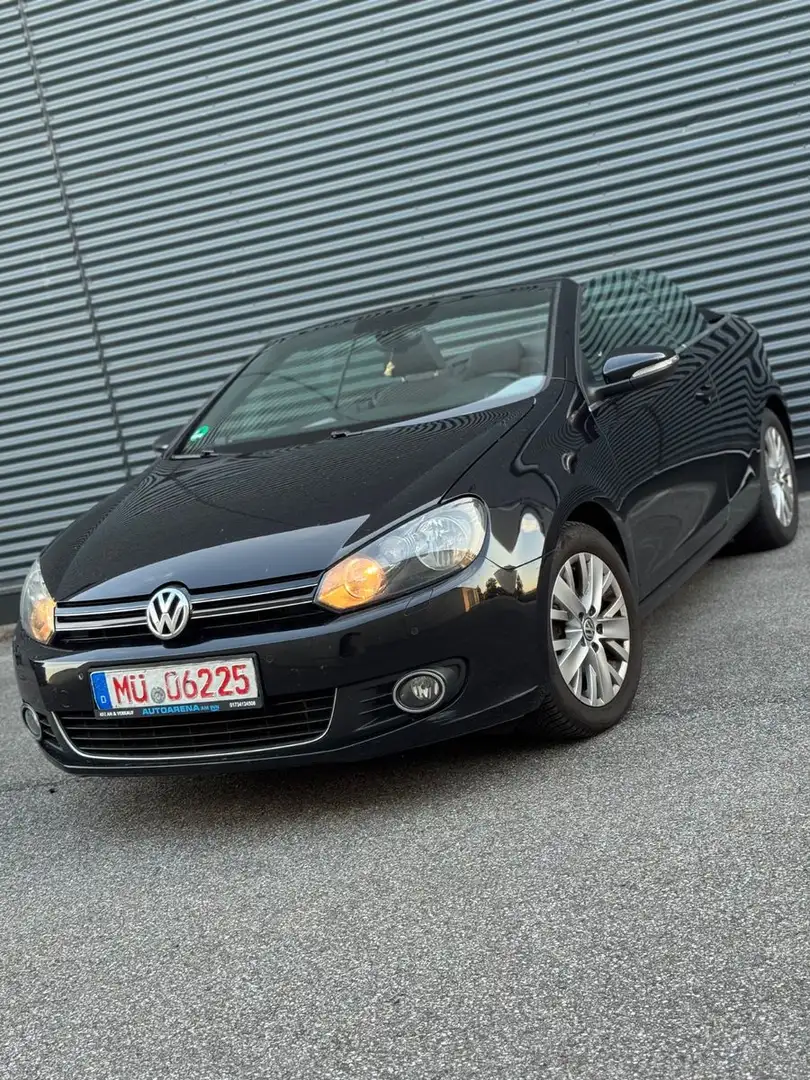 Volkswagen Golf VI Cabrio BMT/LIFE/SHZ/NAVI/PDC/EURO5 Nero - 1