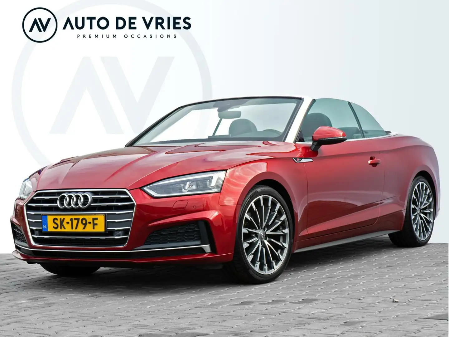 Audi A5 Cabriolet 2.0 TFSI 190pk Automaat MHEV S-Line Edit Rood - 1