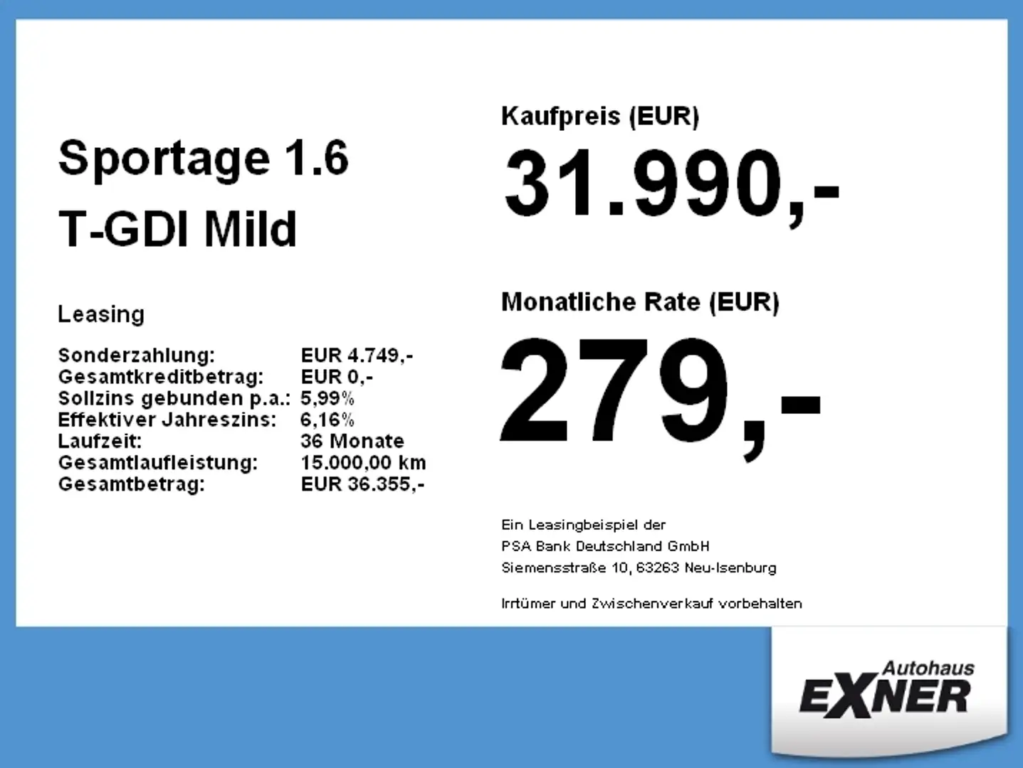 Kia Sportage 1.6 T-GDI Mild Hybrid GT-Line 4WD *Navi* - 2