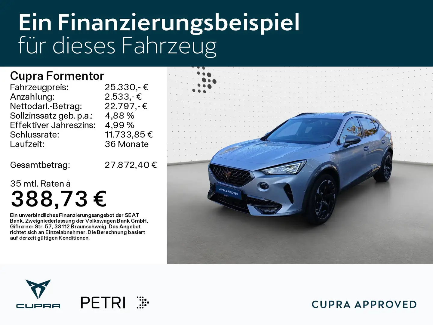 CUPRA Formentor 1.4TSI e-HYBRID *NAVI*AHK*KAM*19Zoll*S Silber - 2