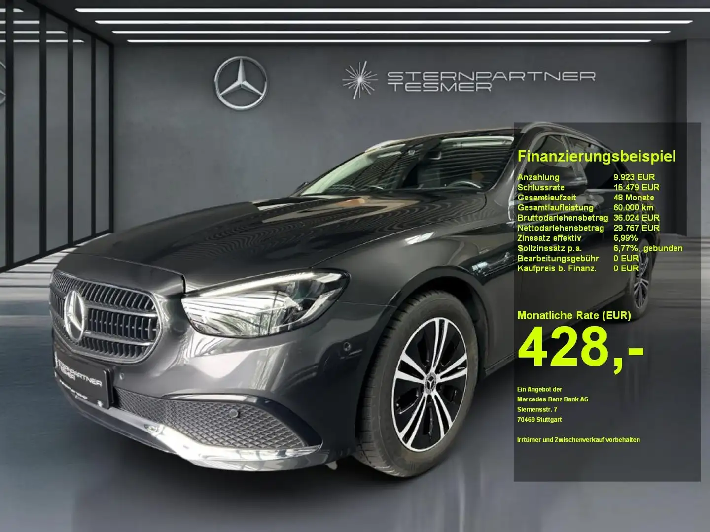 Mercedes-Benz E 220 d T AVANTGARDE+AHK+KAMERA+MBUX+AMBIENTE Gris - 1