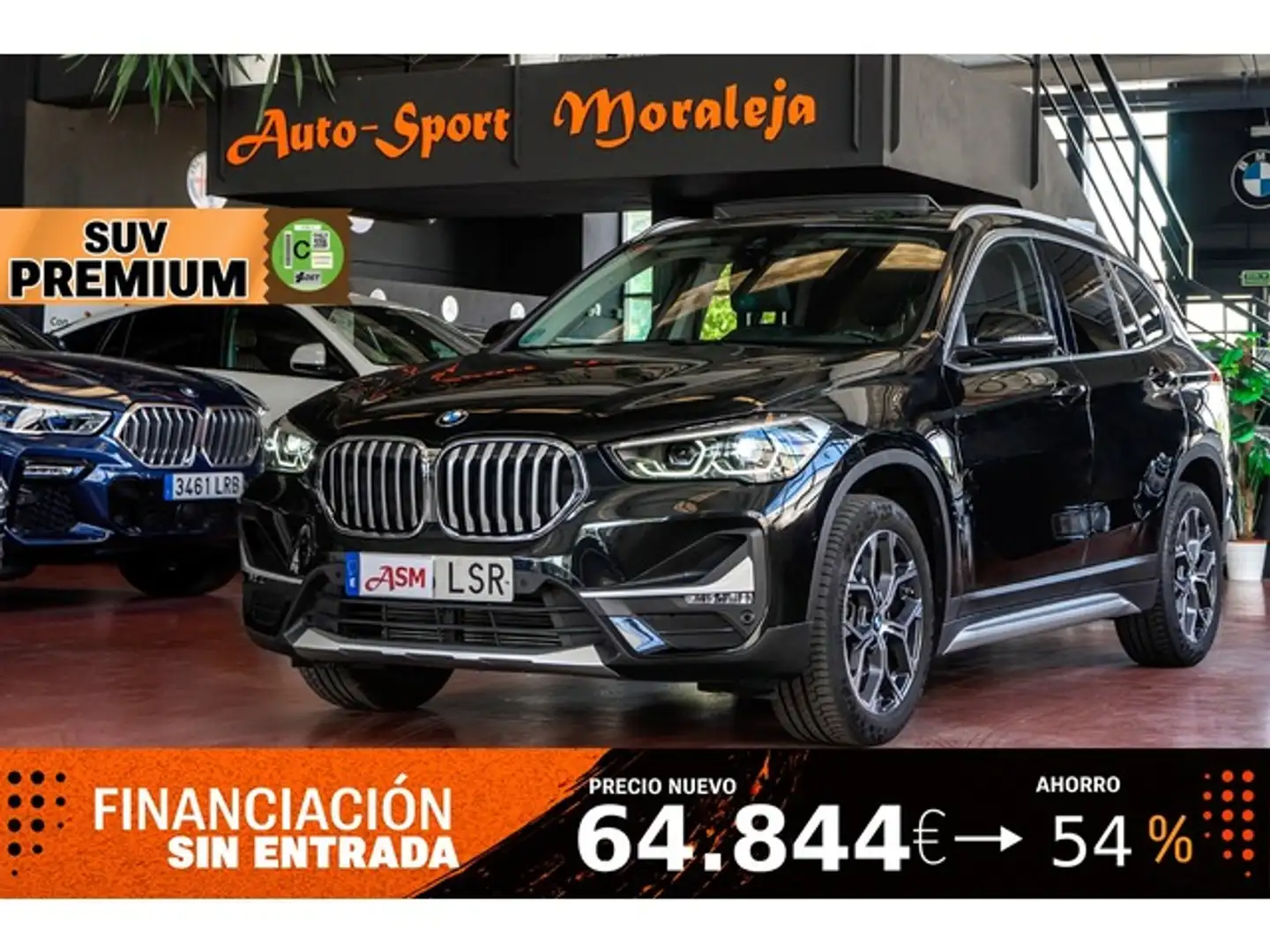 BMW X1 sDrive 18d Noir - 1