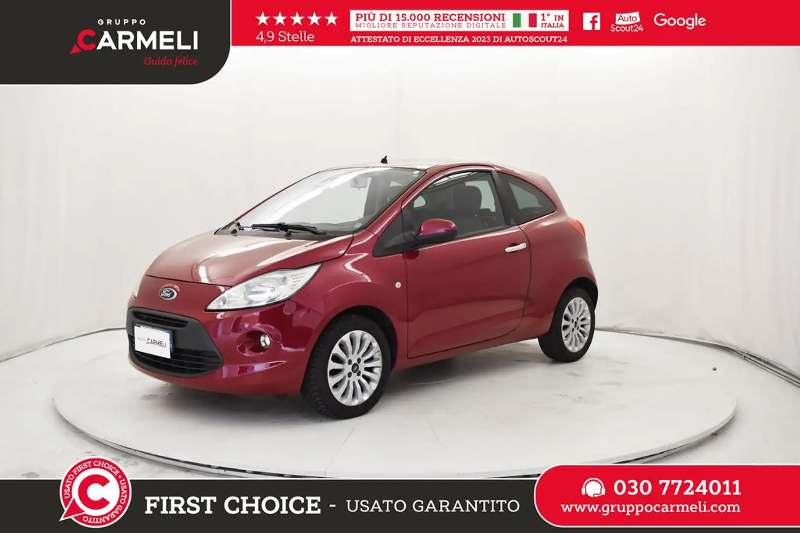 Ford Ka/Ka+ 1.2 Titanium 69cv E6 Rosso - 1