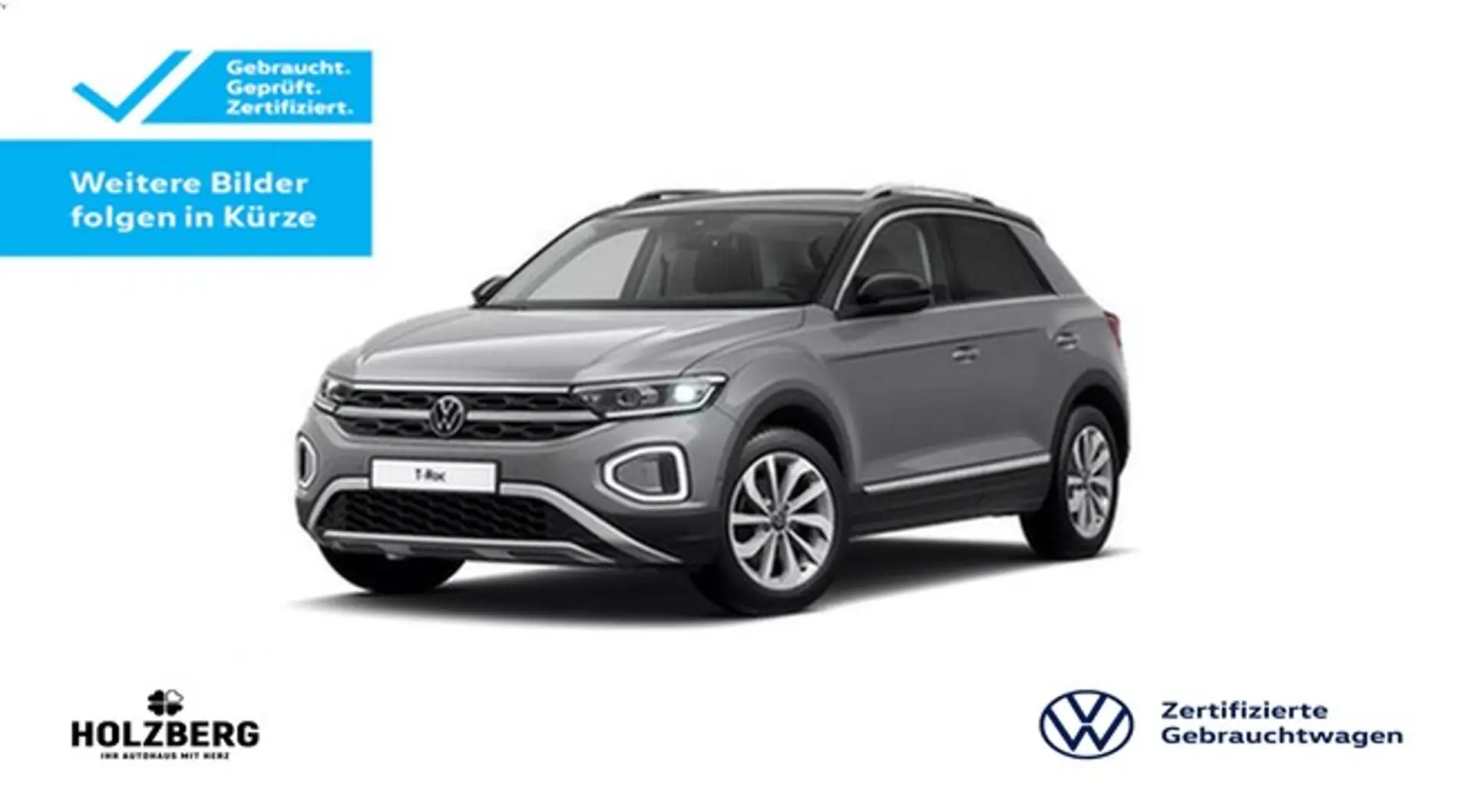 Volkswagen T-Roc 1.5 TSI Style AHK+NAVI+ACC Grau - 1