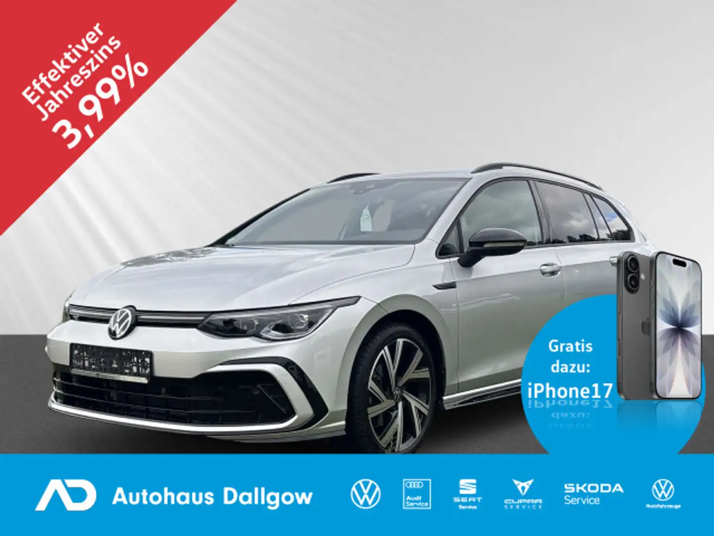 Volkswagen Golf Variant R-Line 1,5 l eTSI OPF 96 kW (130 PS Silber - 1