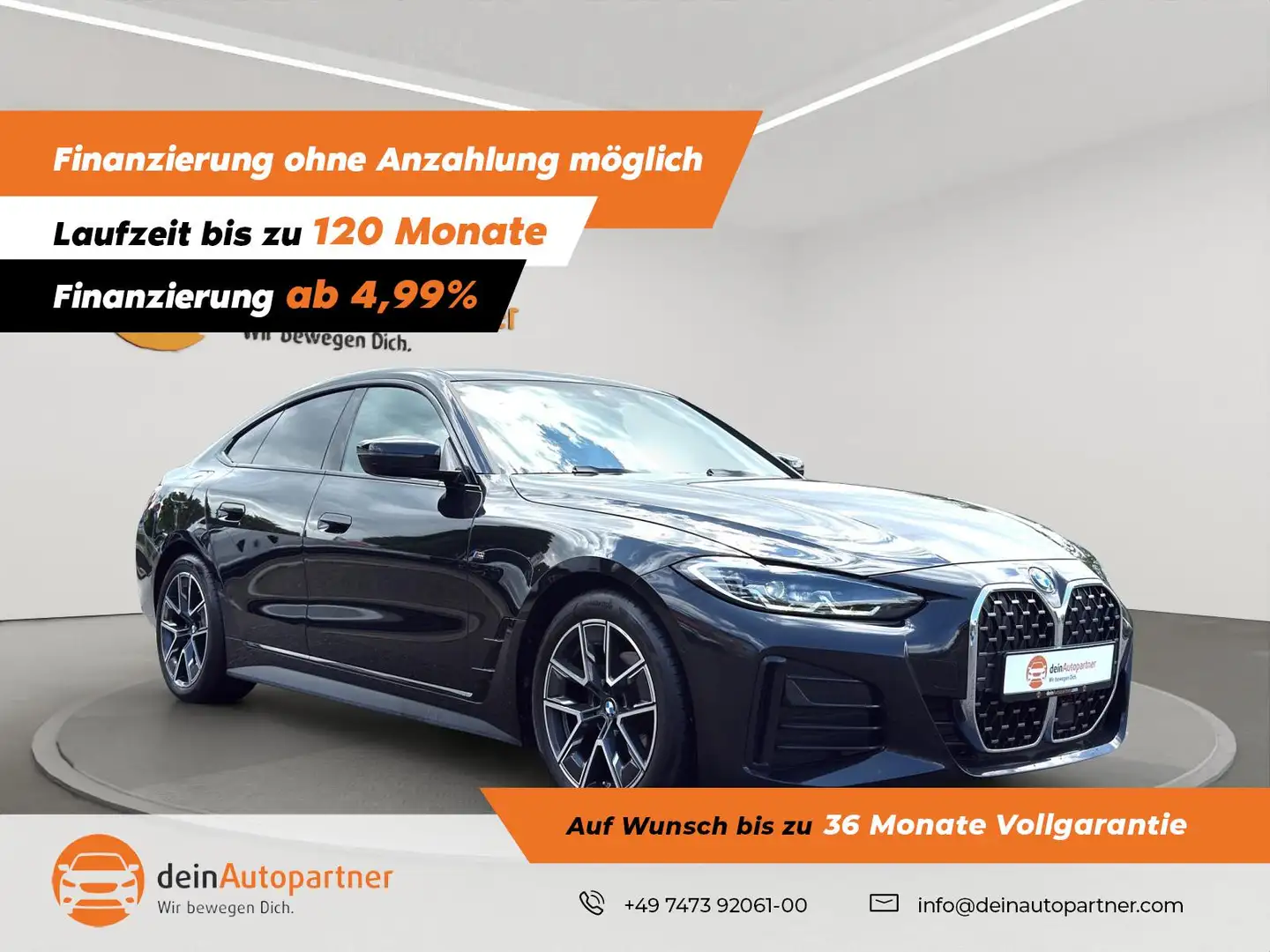 BMW 420 d xDrive GC M Sport LED/LEDER/STHZ/ACC/LANE/VIRTUA Noir - 1
