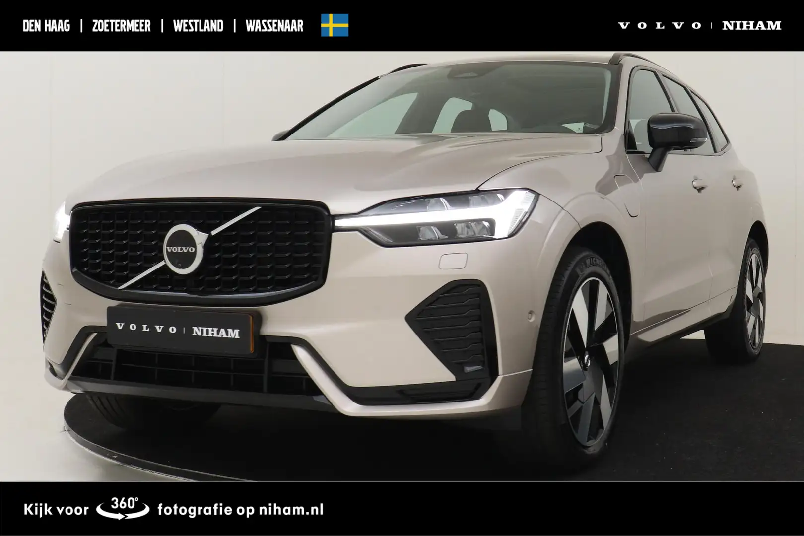 Volvo XC60 T6 PLUG-IN HYBRID AWD ULTRA DARK -PANO.DAK|HEAD-UP Grijs - 1