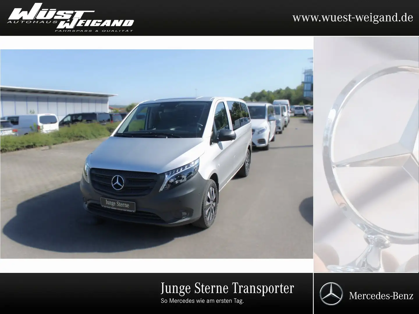 Mercedes-Benz Vito 124 CDI 4x4 Tourer+PRO+Lang+LED+AHK+Klima+ Silber - 1