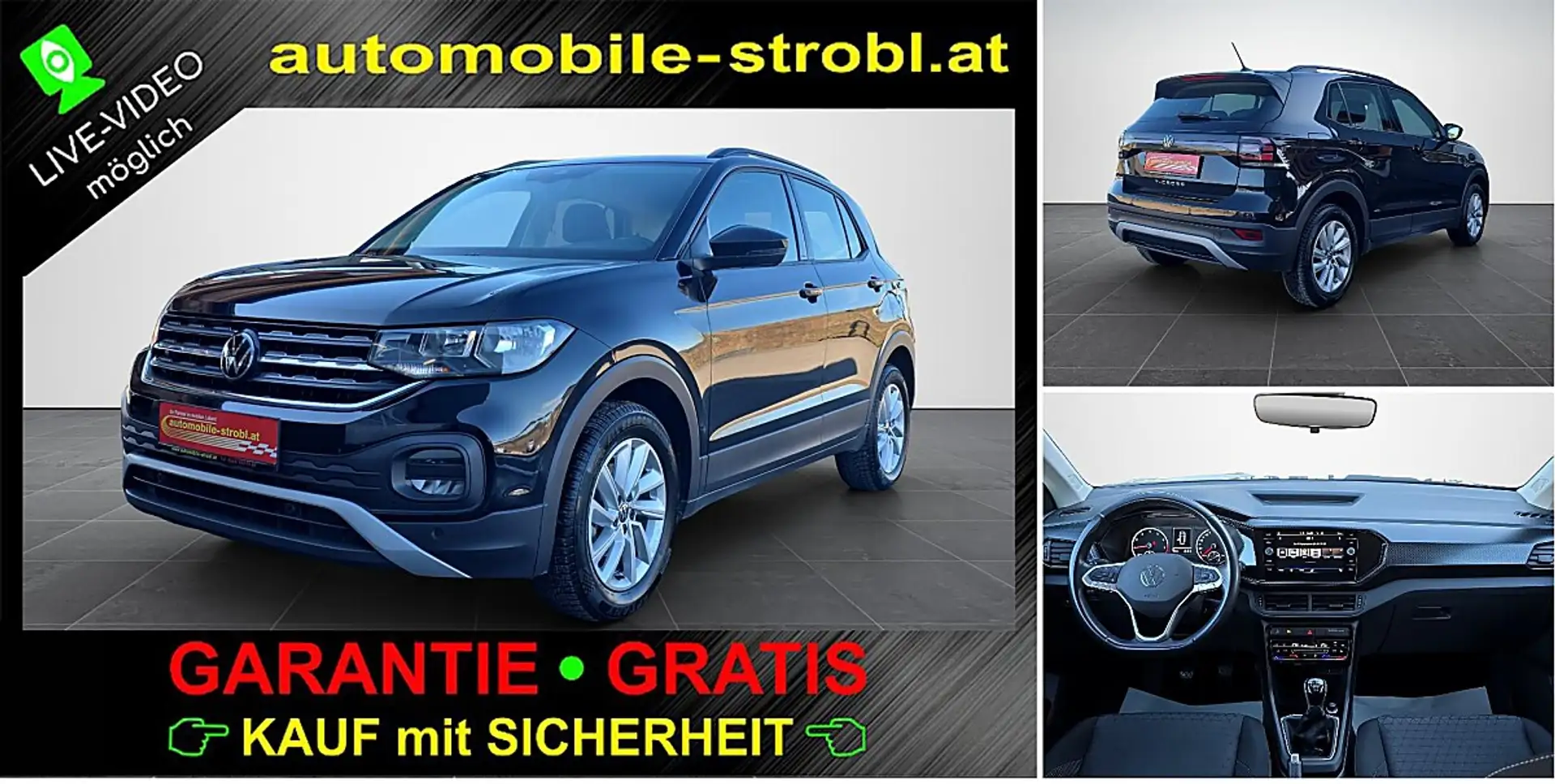 Volkswagen T-Cross TSI *ACC*Sitzhzg*WERKSGARANTIE* Schwarz - 1