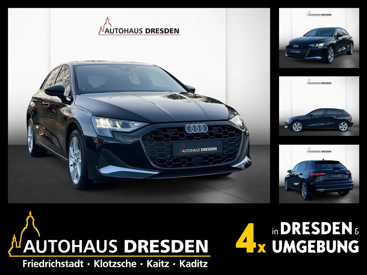 Audi A3 30 Sportback 1.5 TFSI (MHEV) advanced LED+SHZ Schwarz - 1