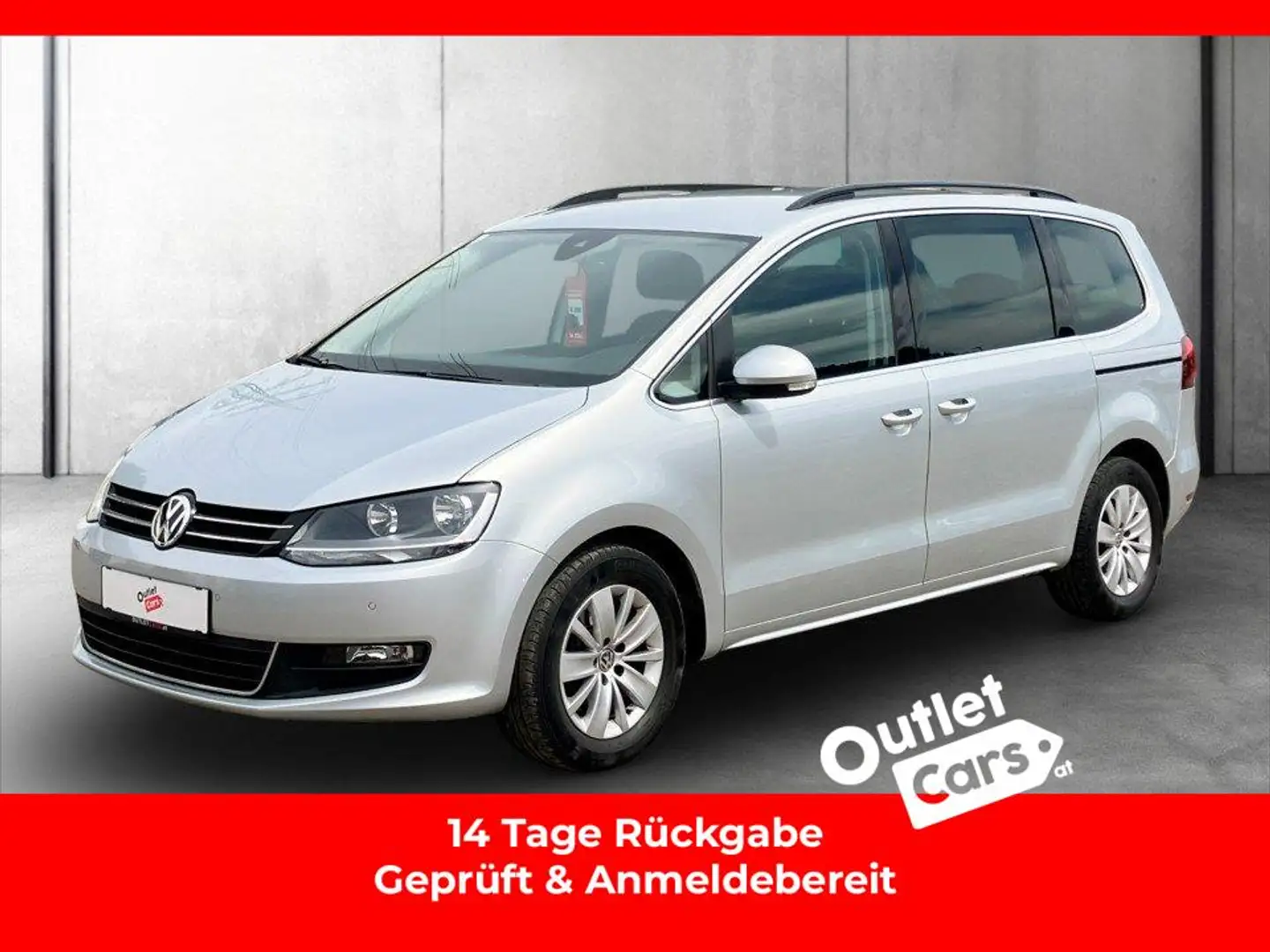 Volkswagen Sharan 2.0 TDI  Comfortline DSG ASSIST+ACC+NAV Silber - 1