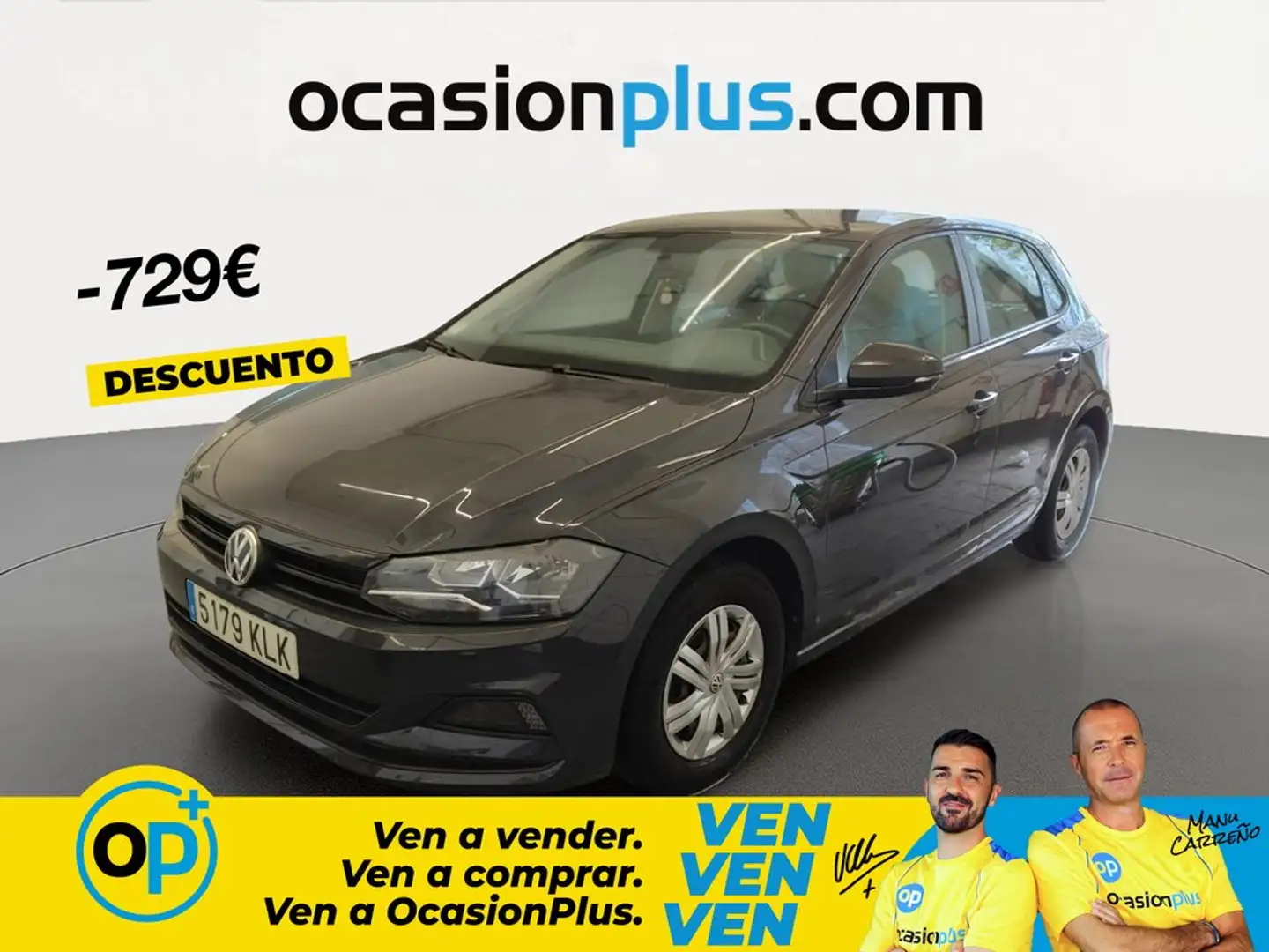 Volkswagen Polo 1.0 Edition 55kW Gris - 1