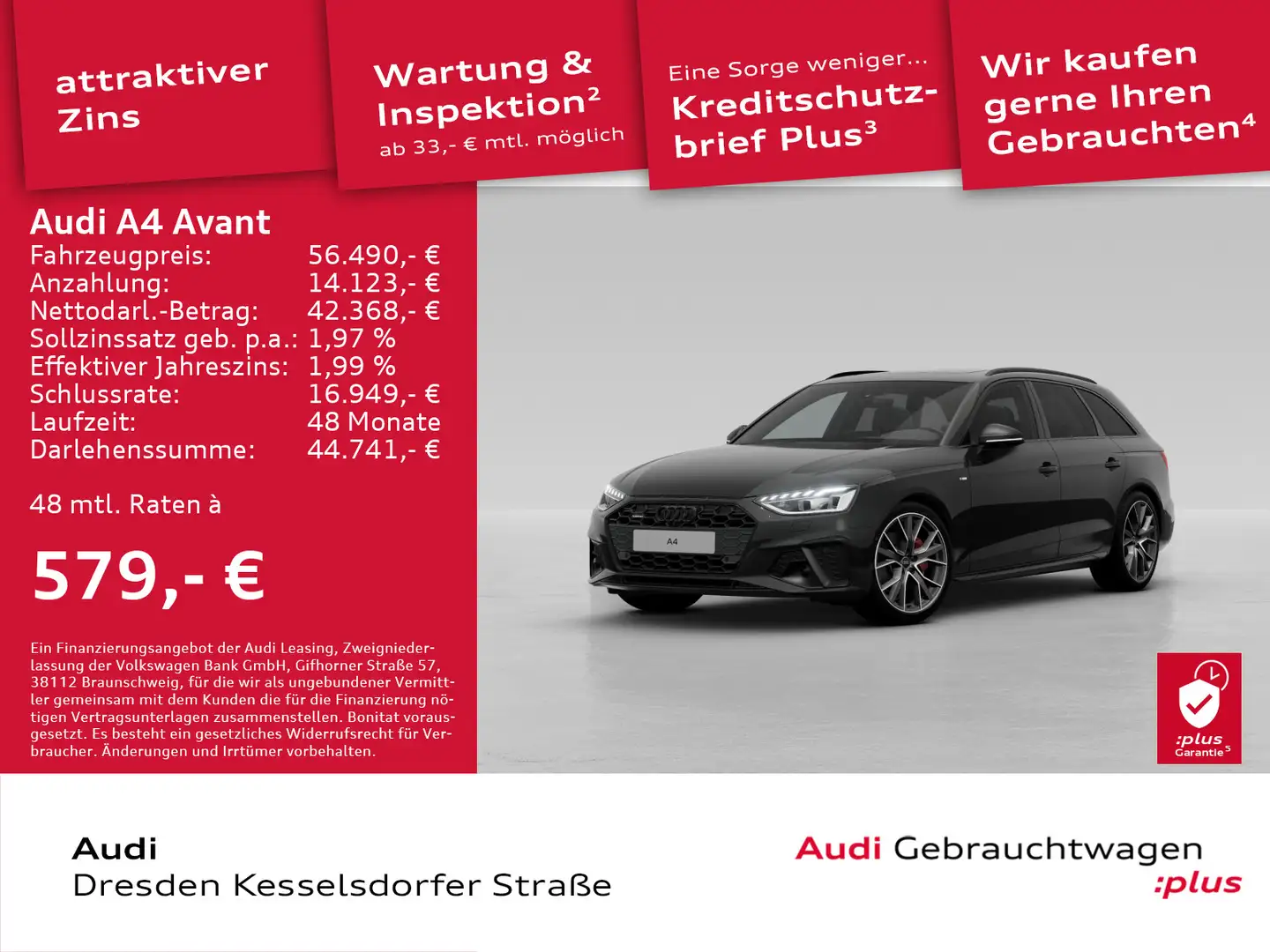 Audi A4 S line 40 TFSI quattro 150(204) kW(PS) Noir - 1