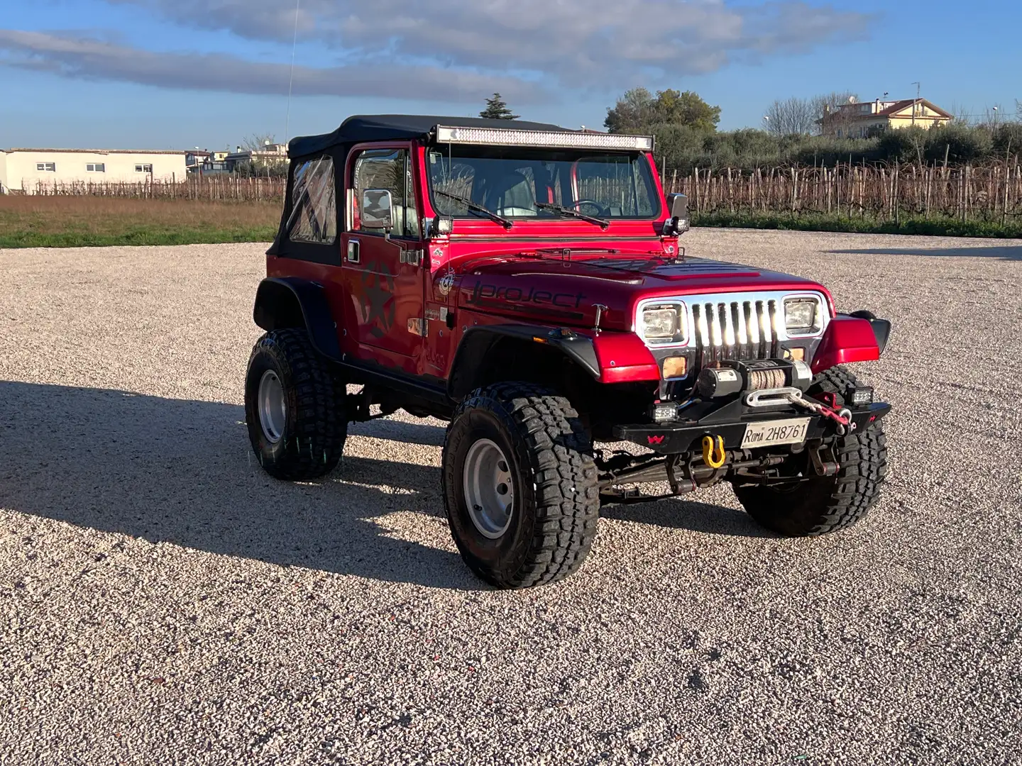 Jeep Wrangler yj Roşu - 2