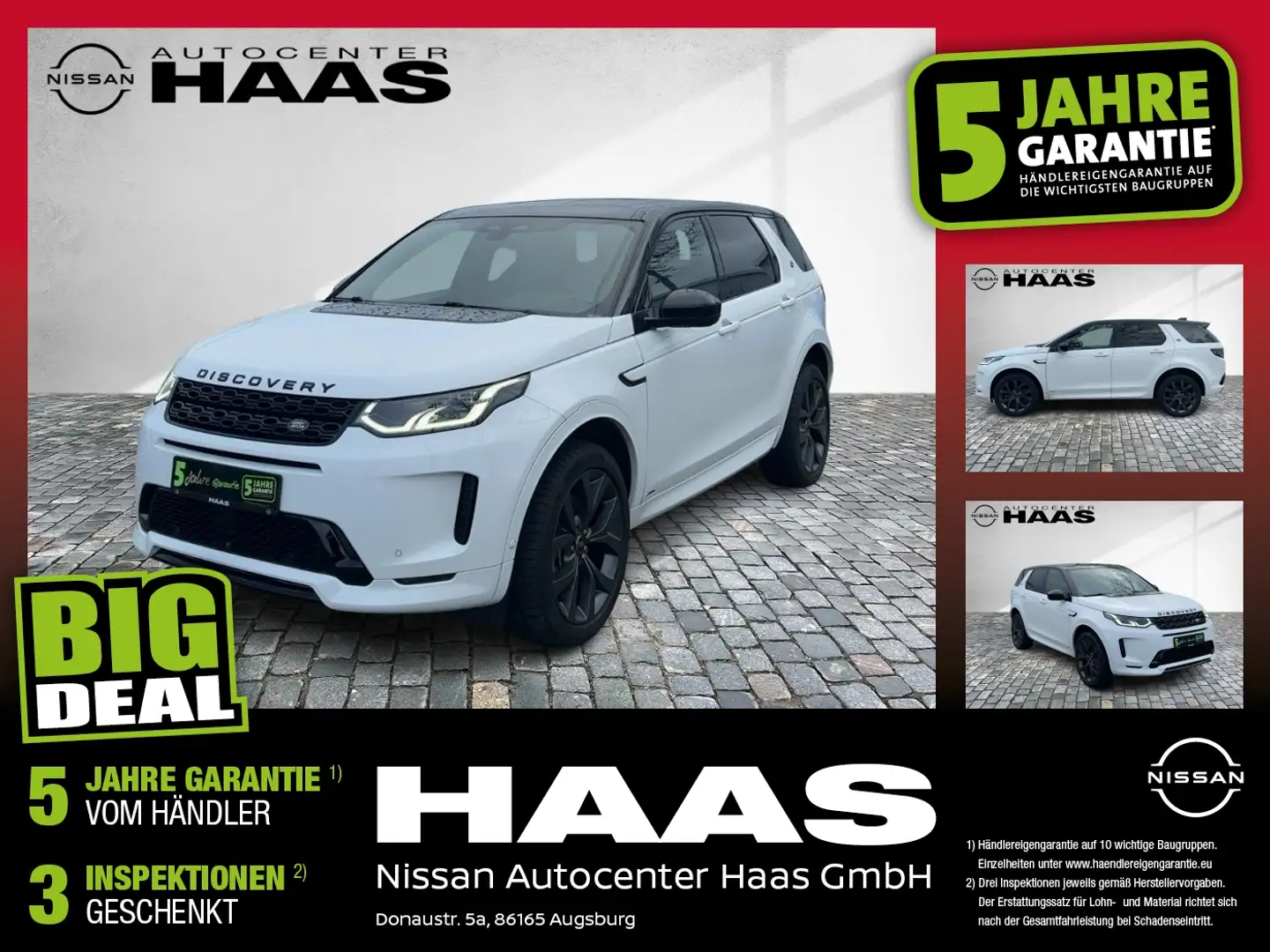 Land Rover Discovery Sport R-Dynamic SE ALLRAD MERIDIAN SHZ Wit - 1