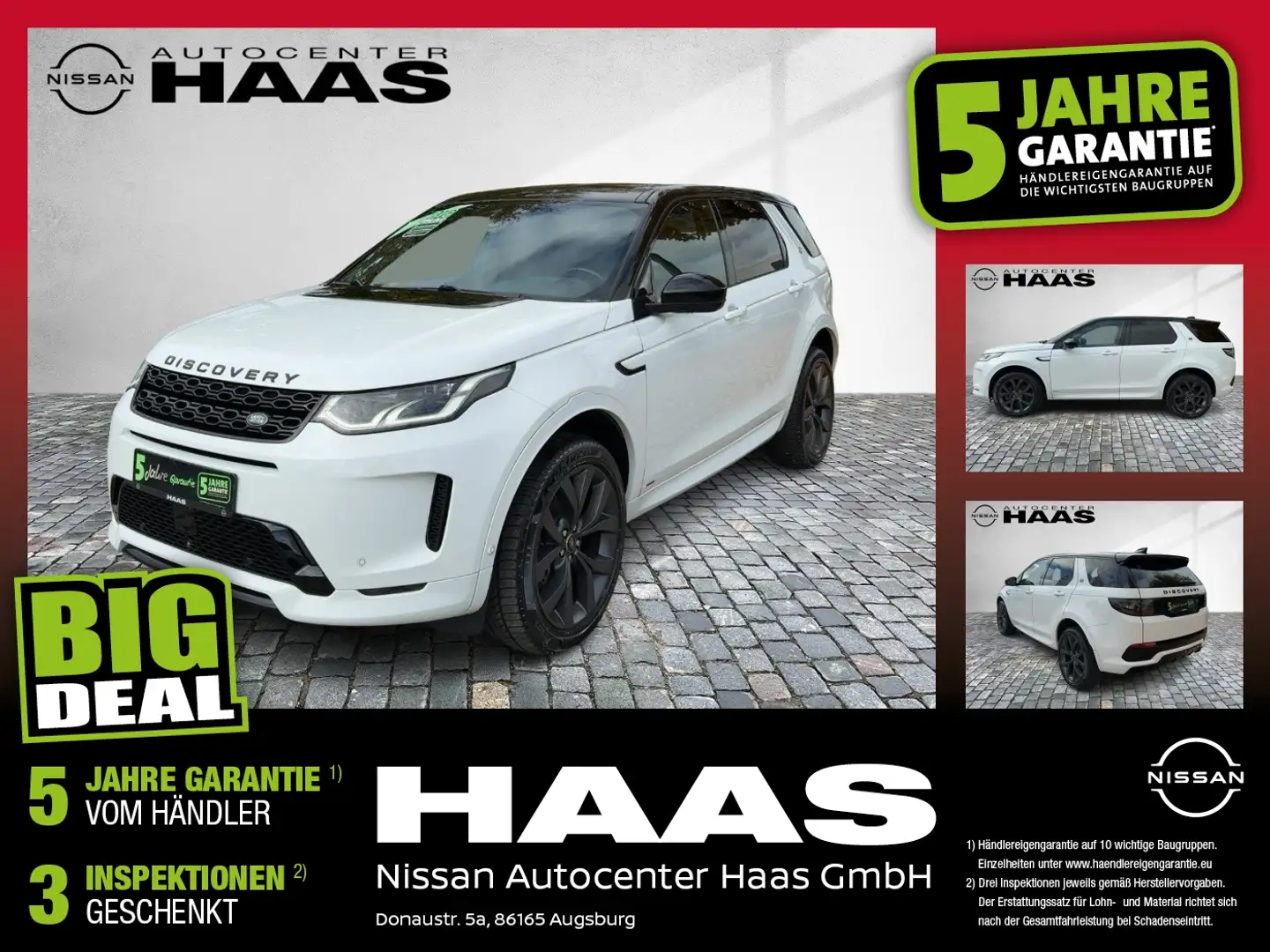 Land Rover Discovery Sport ALLRAD+AHK+360°Kam+LED+SHZ Weiß - 1