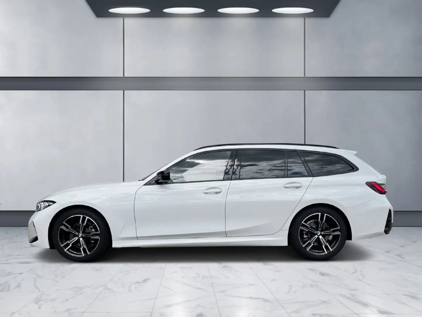 BMW 318 i M Sport Touring Park-Assist ACC HiFi RFK Blanc - 2