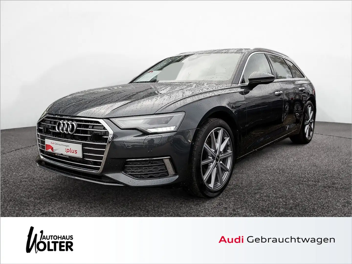Audi A6 Avant 45 TFSI design AHK HUD KAM LEDER ACC Grau - 1